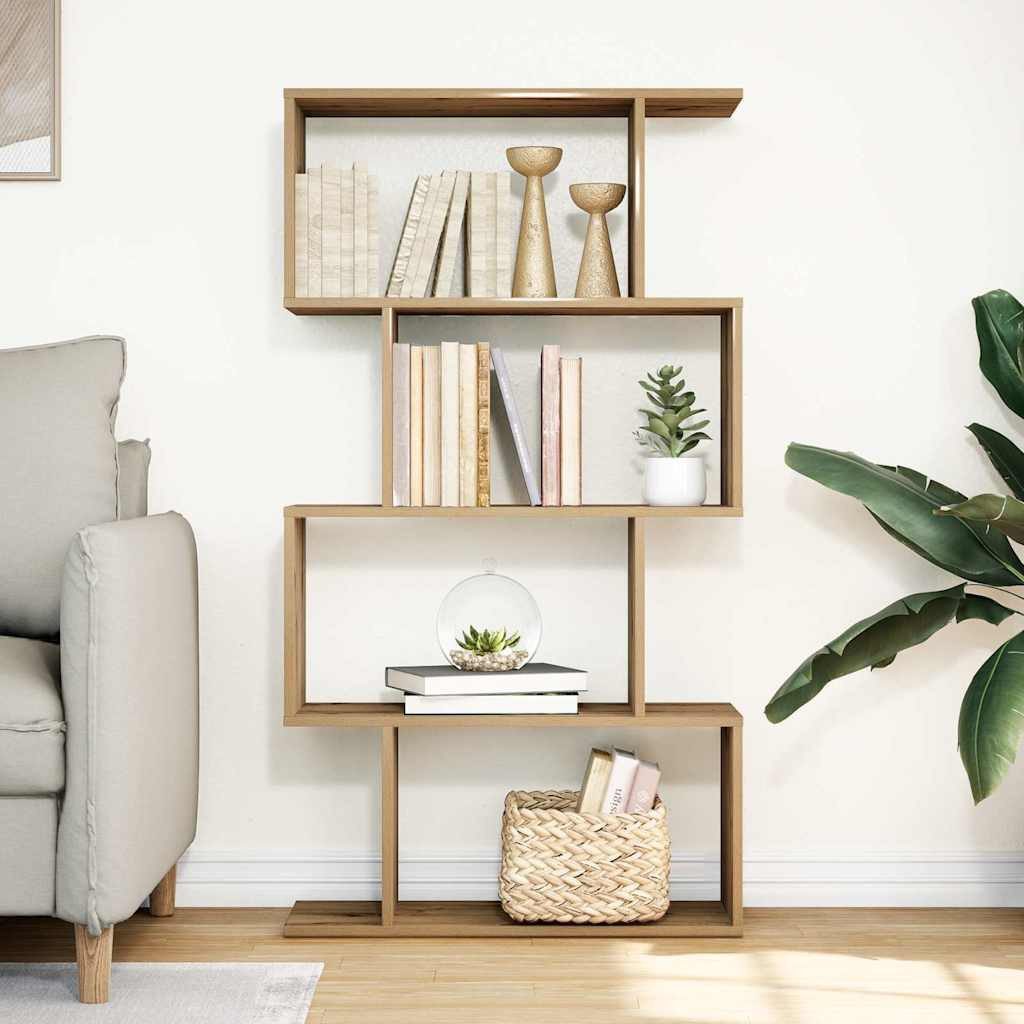 vidaXL Bücherregal Raumteiler-Bücherregal 4 Böden Artisan-Eiche günstig online kaufen