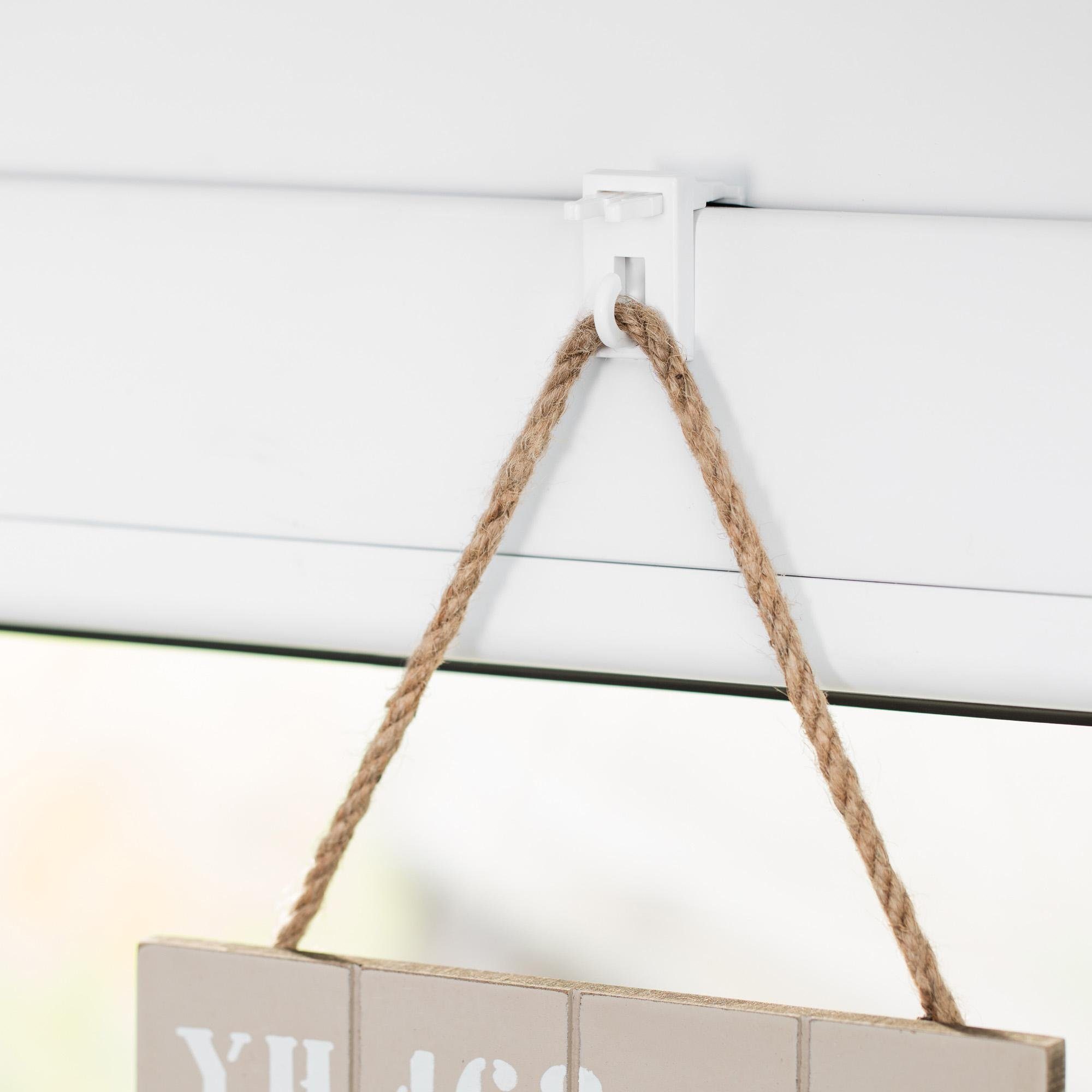 LICHTBLICK ORIGINAL Klemmträger Klemmfix Haken, Fensterdekoration, (Set, 2-tlg), für Fensterdekoration