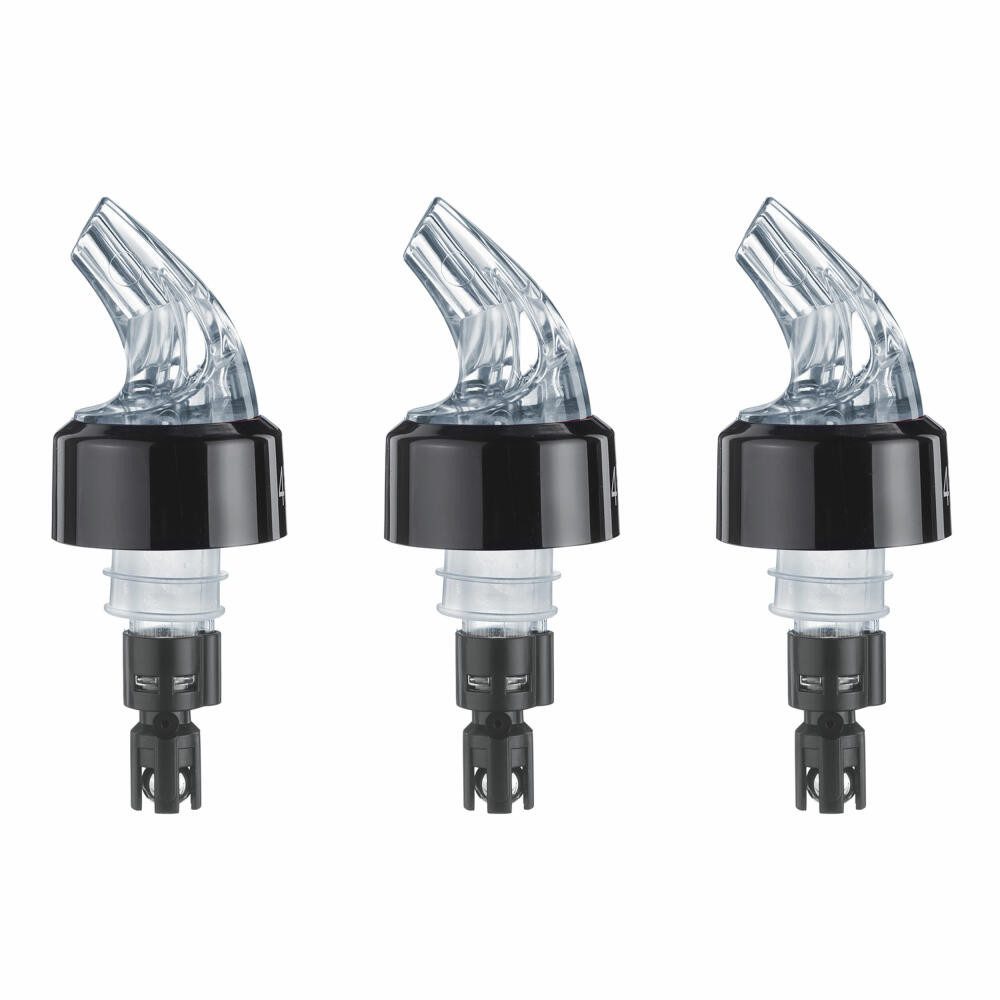 Flaschenausgießer »Auto-Pour« 4 cl Kunststoff, transparent, 3 Stk. Dosierausgießer