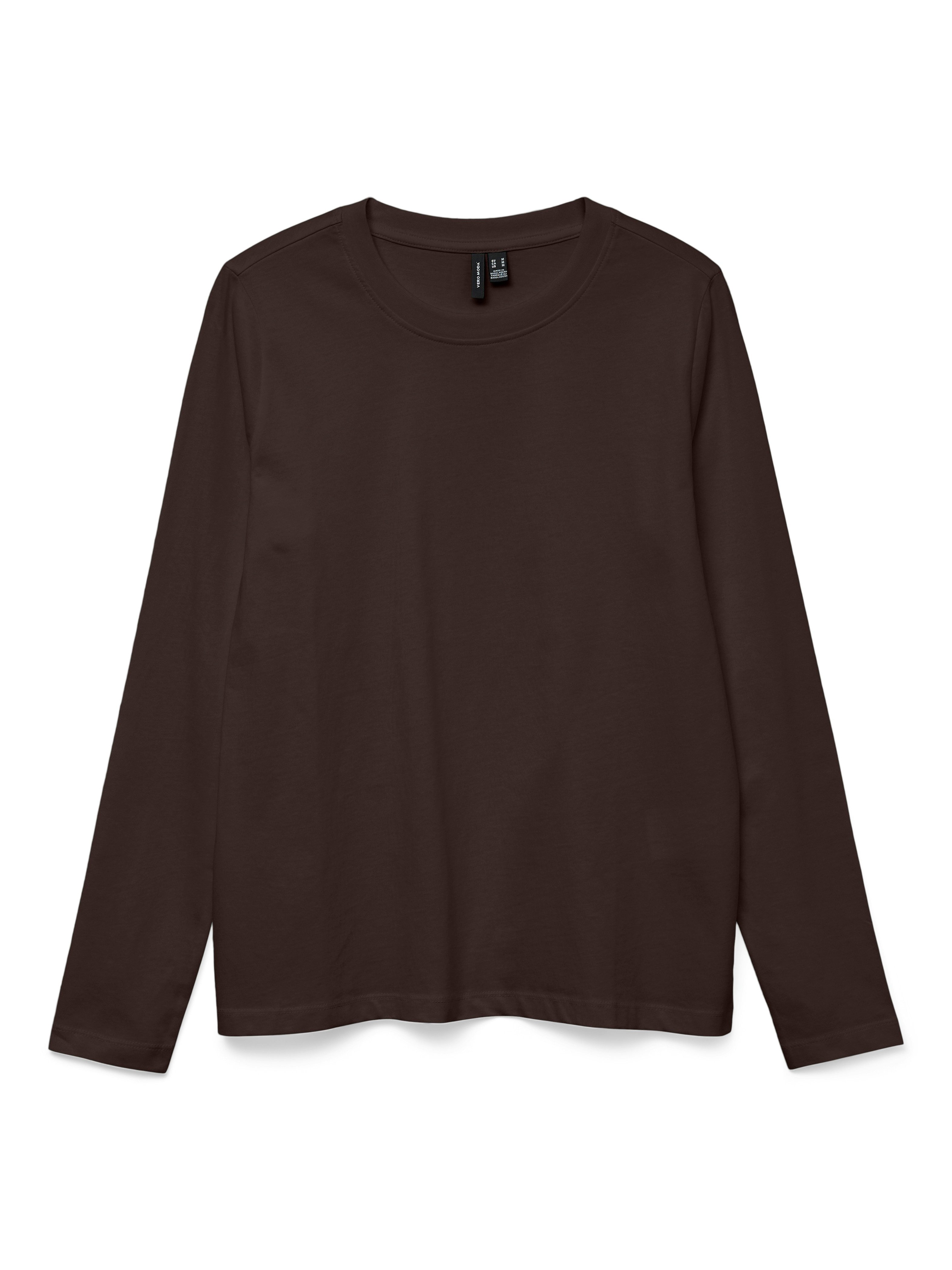 Vero Moda Langarmshirt VMPAULINA LS T-SHIRT GA JRS NOOS Baumwolle, regular fit
