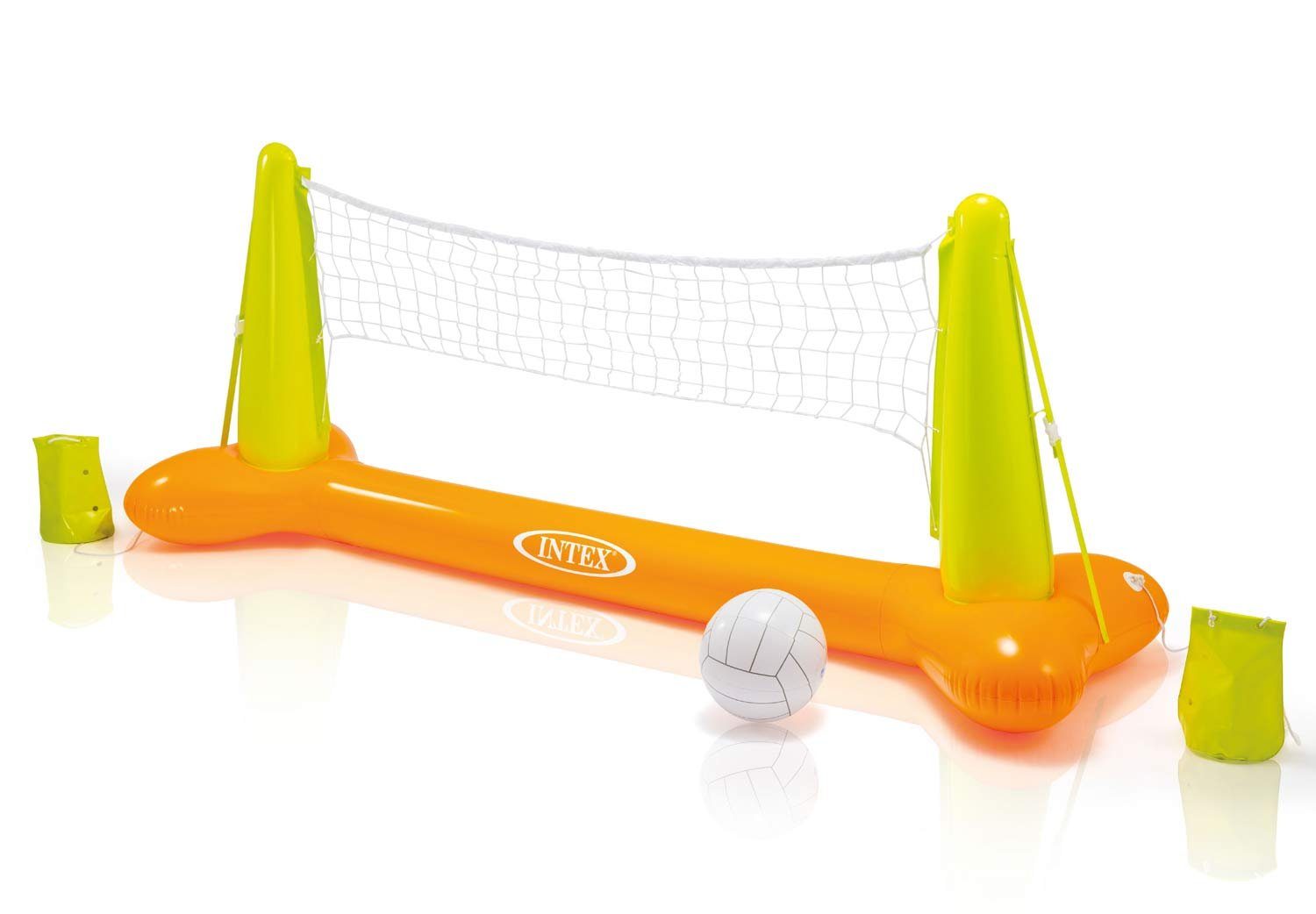 Wasserball Volleyball Pool Intex orange-grün Intex Spiel 239x64x91cm Badespielzeug,