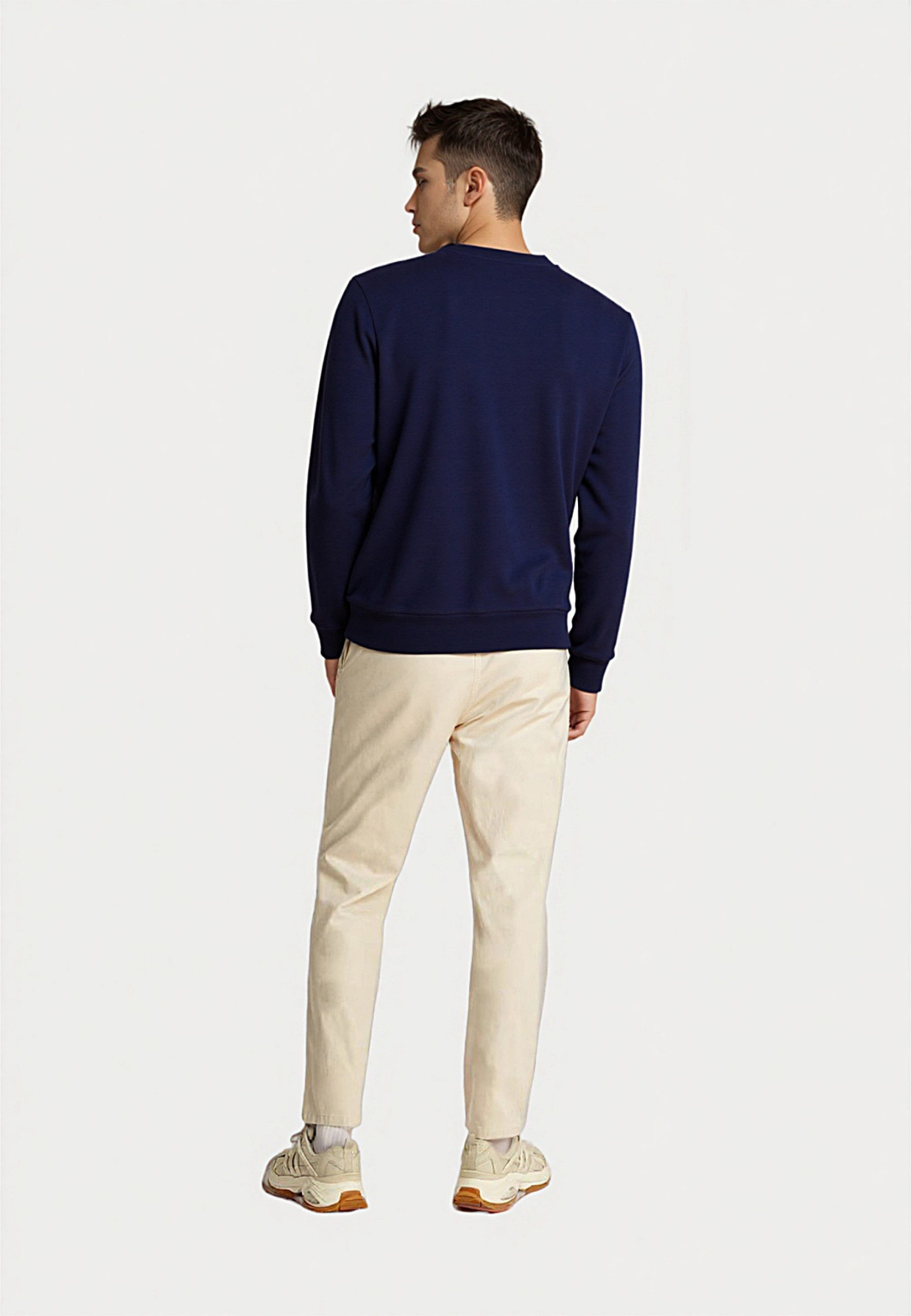 U.S. Polo Assn. Sweatshirt Sweater Pullover Orange Typ (1-tlg)