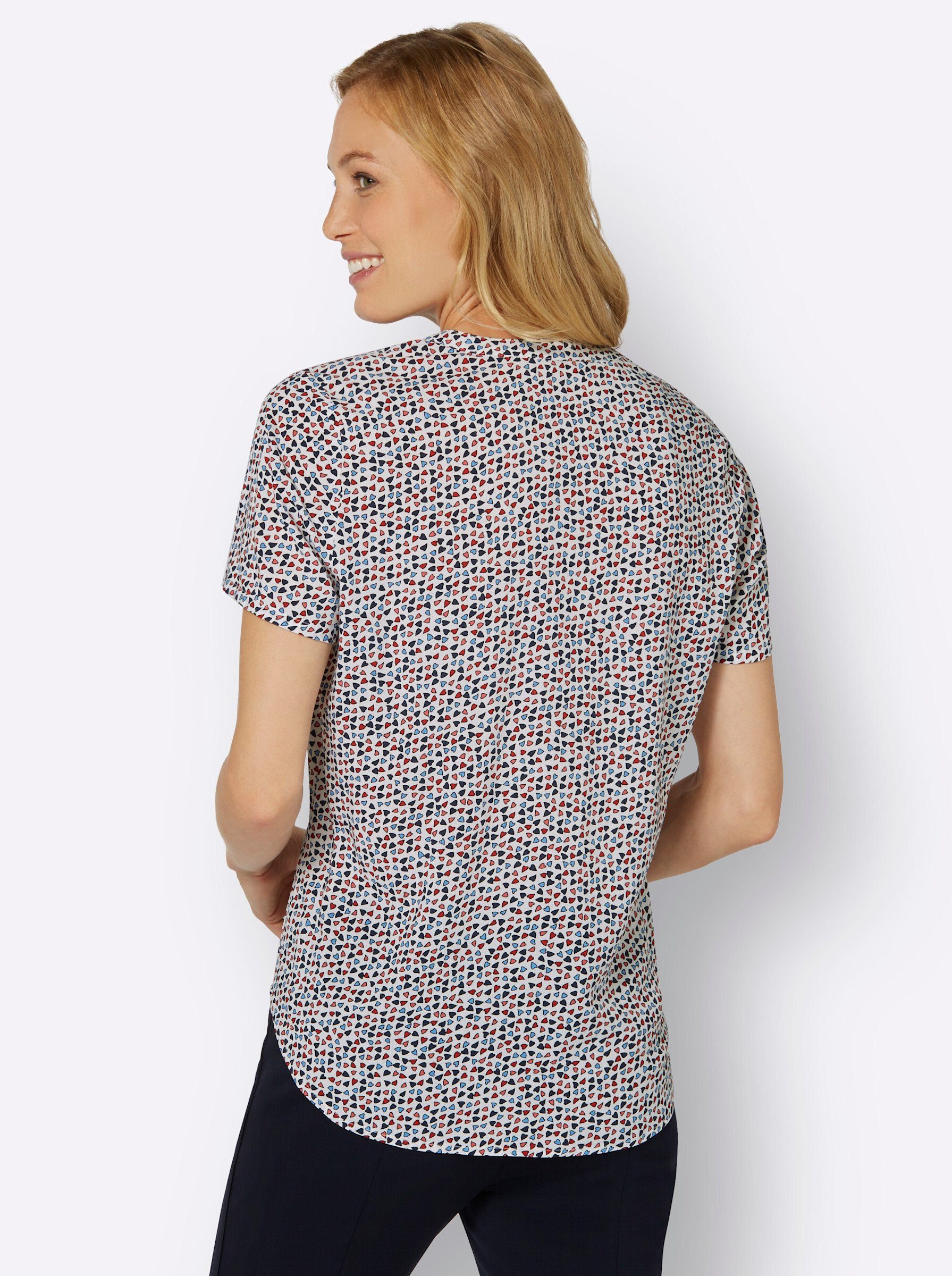 Klassische Bluse Druckbluse