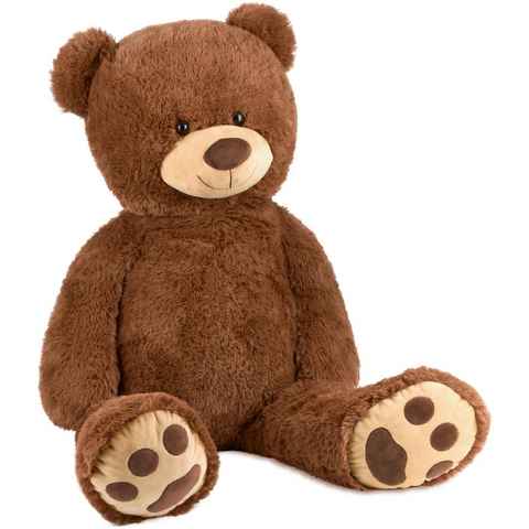 BRUBAKER Kuscheltier XXL Teddybär 100 cm groß - Braun (1-St), großer Teddy Bär, Stofftier Plüschtier
