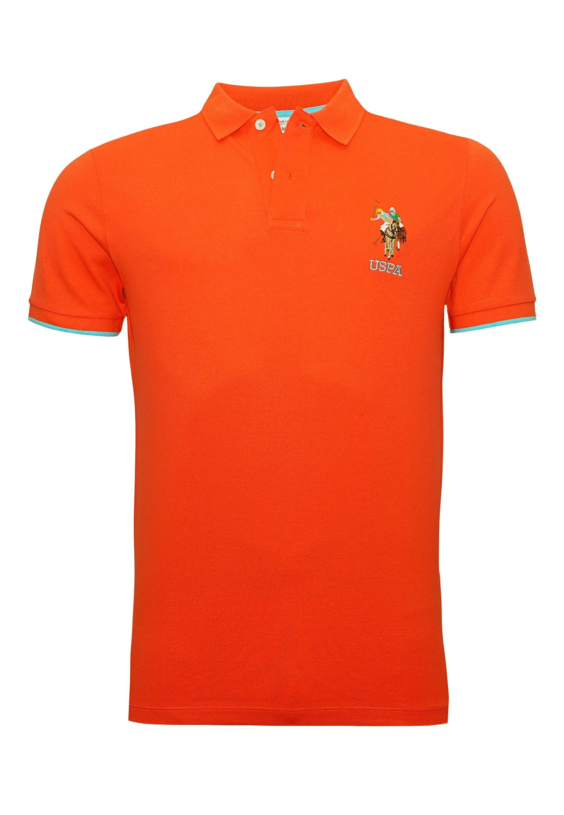 U.S. Polo Assn. Poloshirt Poloshirt Kurzarmshirt bunter Poloreiter (1-tlg., günstig online kaufen