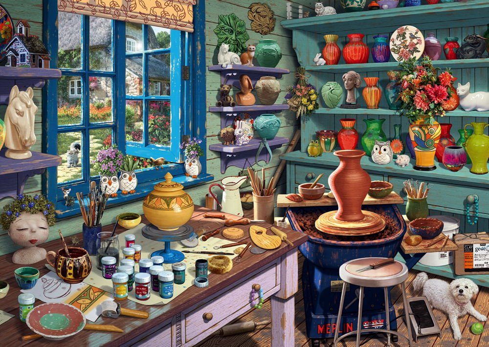 Schmidt Spiele Puzzle 1000 Teile Secret Puzzle Steve Read Künstler-Atelier günstig online kaufen
