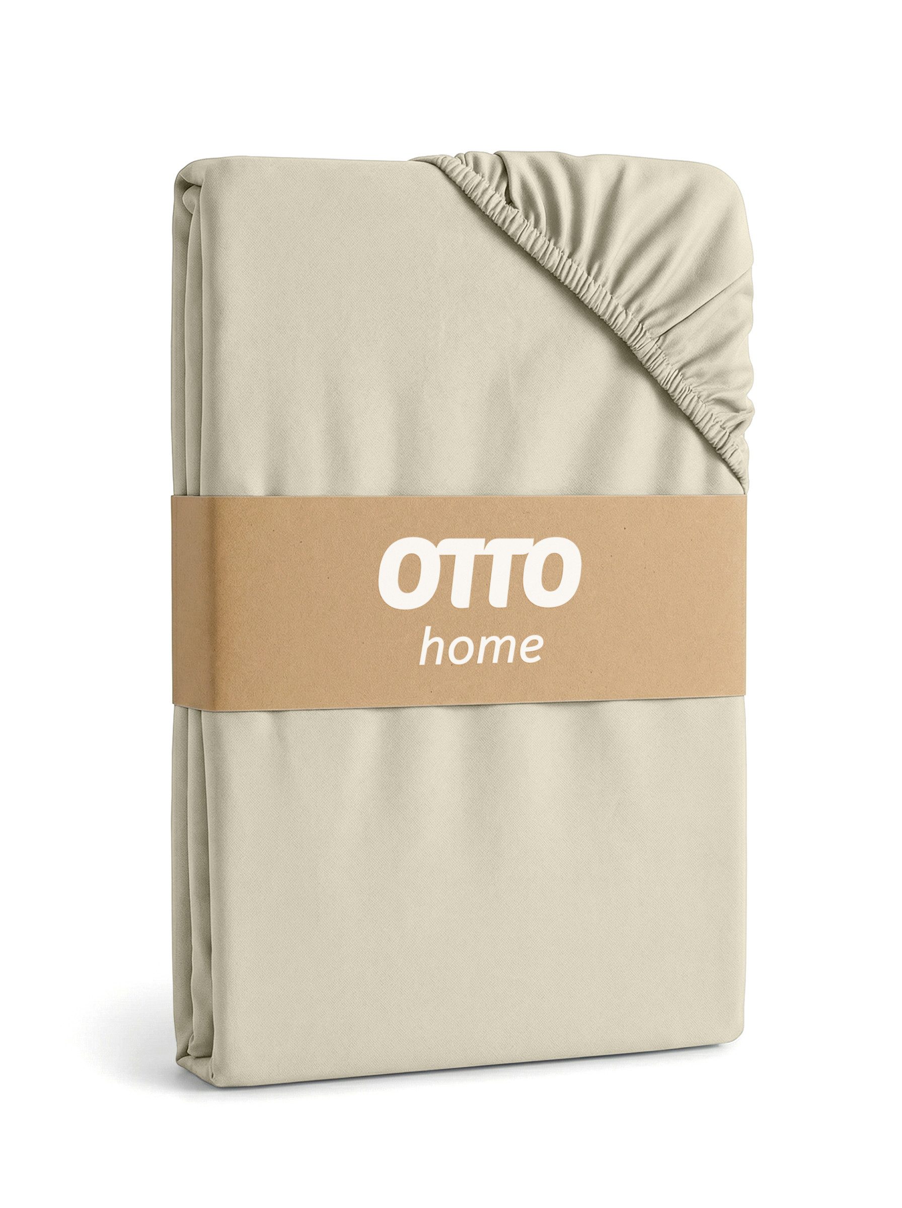 OTTO home Spannbettlaken BLACKBERRY in PREMIUM und BASIC Qualität, 100% Baumwolle, Jersey (160 g/m), Gummizug: rundum, (1 Stück), für hohe Matratzen bis 28 cm,  – Bild 4 von 5