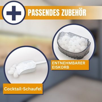 Sommertal Eiswürfelmaschine Sommertal Eiswürfelmaschine EM12C, Ice Maker, schnelle Eisherstellung ab 6 Minuten, 12kg pro Tag