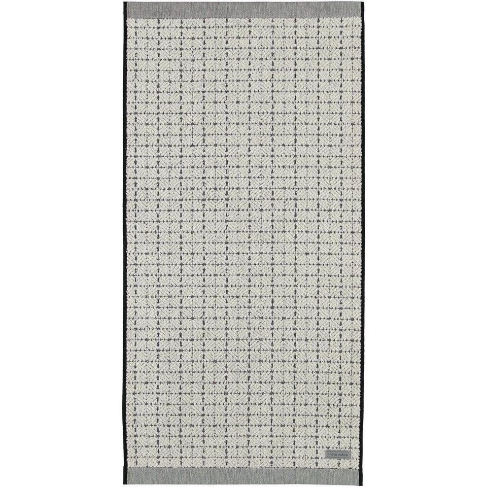 Möve Handtuch Eden 3, Walkfrottee (1-St), mit Quadratstruktur, Hochwertiges  Baumwoll-Leinengewebe