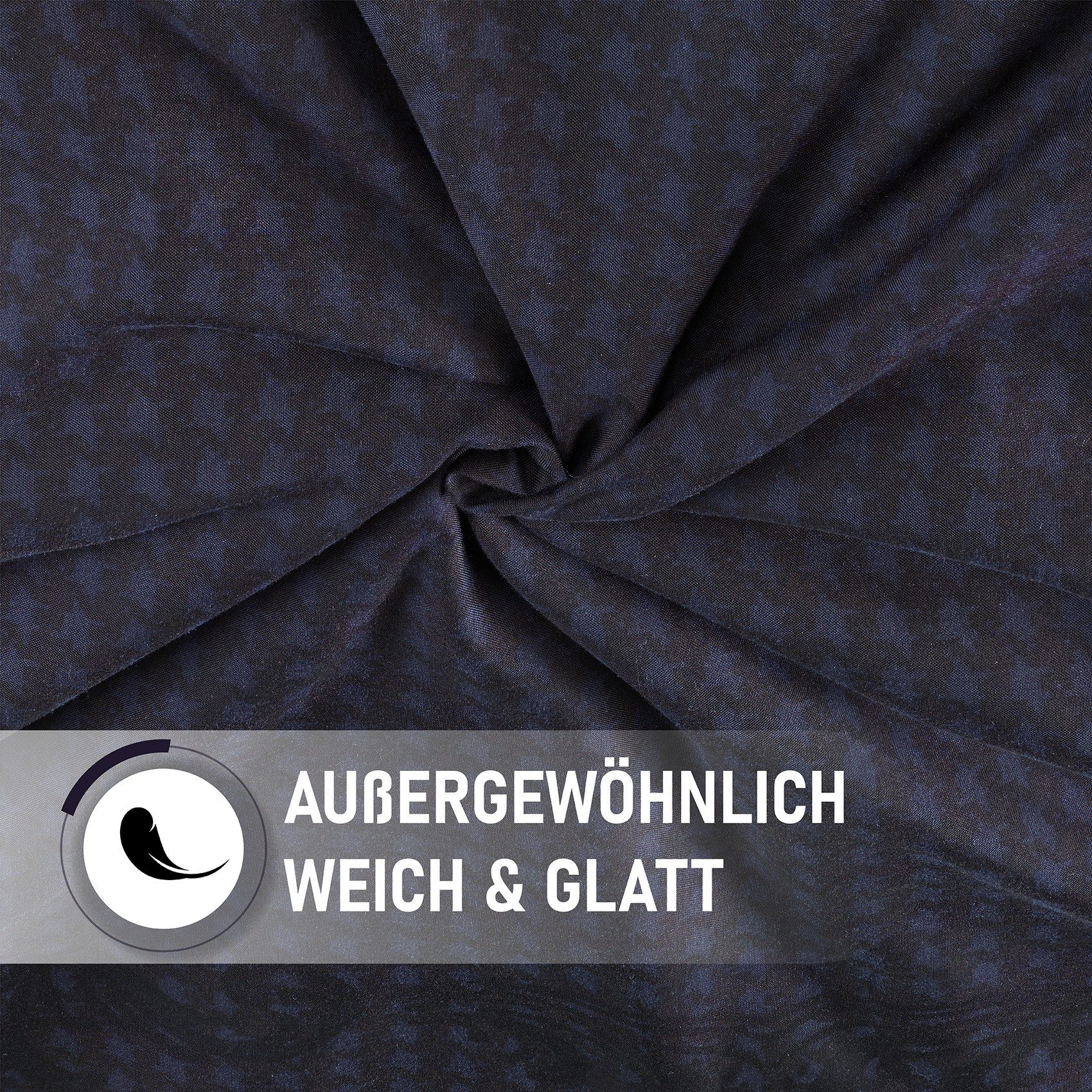 Kuscheli Partnerbettwäsche 2x 135x200 + 2x 80x80 cm atmungsaktiver Bettbezug, Partner Bettwäsche, Mikrofaser, 4 teilig, Für Allergiker geeignet, pflegeleicht, a – Bild 3 von 5