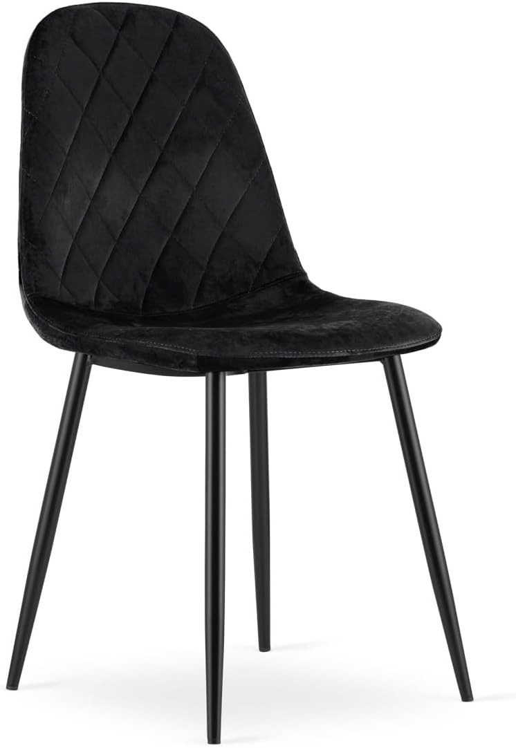 Esszimmerstuhl Moderner Samt-Esszimmerstuhl mit Ergonomie – robust & vielseitig