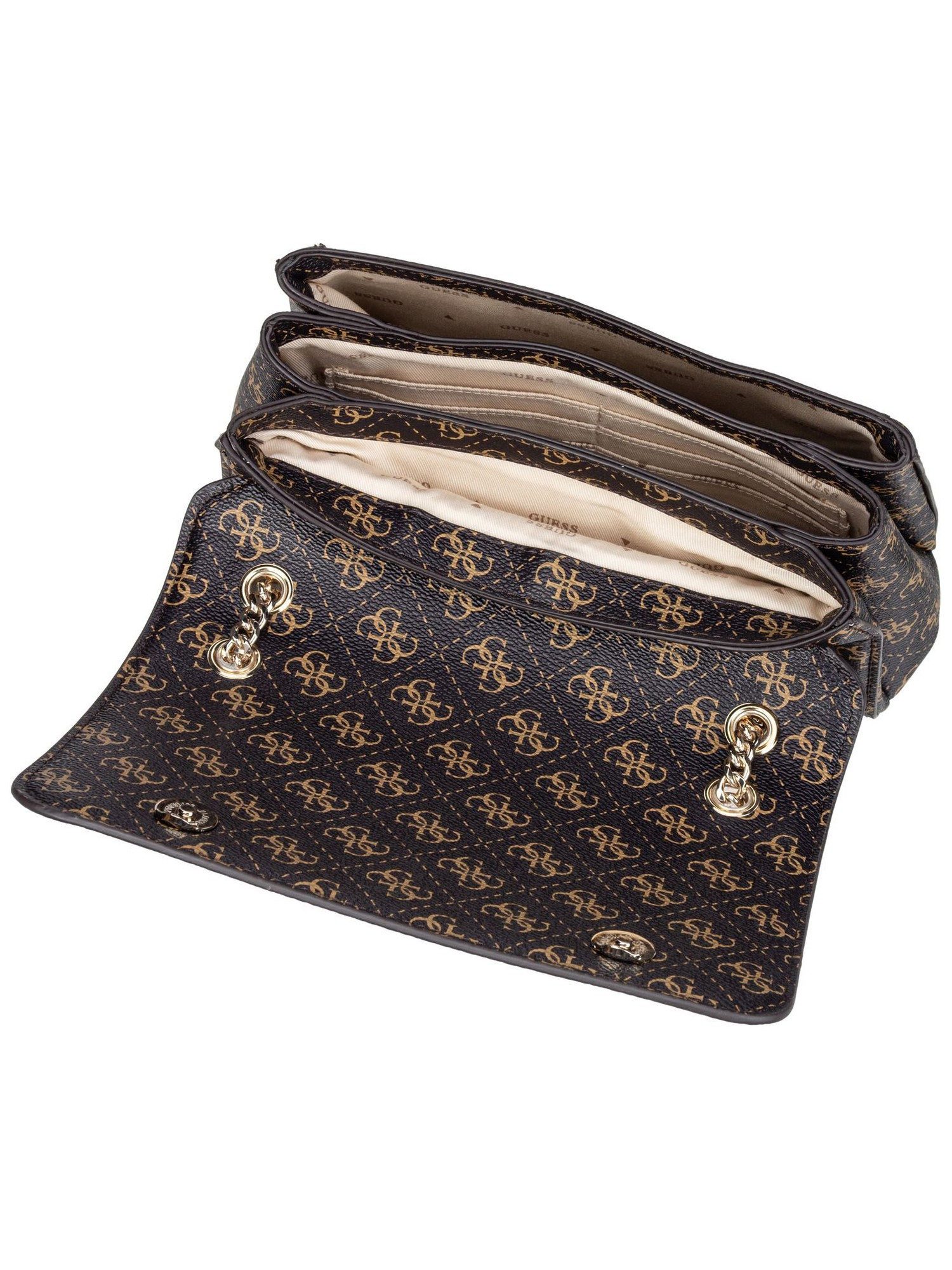 Guess Handtasche Noelle Conv Flap, Schultertaschen