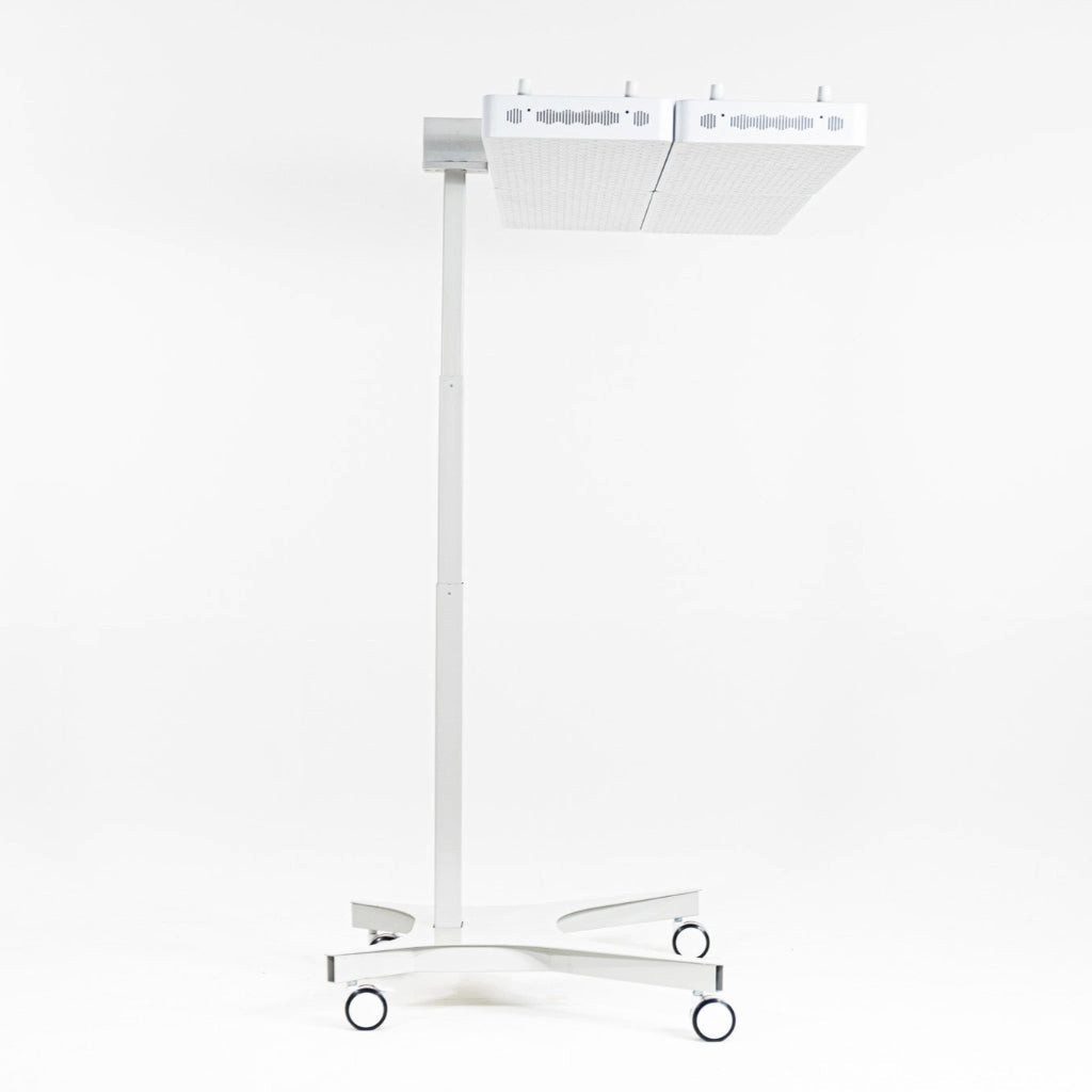 heilys® Halterungszubehör heilys® Dual Stand Motorised, (bis 81 Zoll, Rotlichtpanels, höhenverstellbar, entwickelt & getestet in Deutschland)
