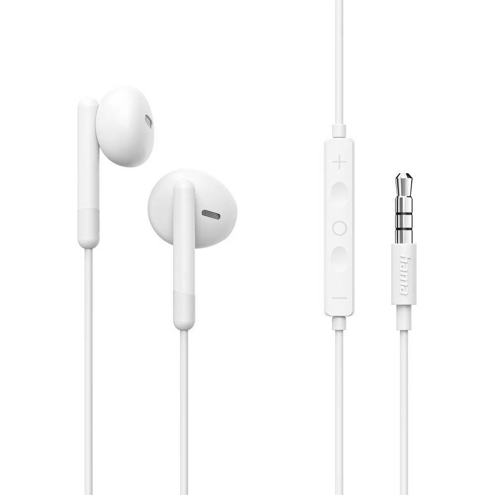 Hama Noble In Ear Kopfhörer kabelgebunden Stereo Weiß 00221801 Kopfhörer
