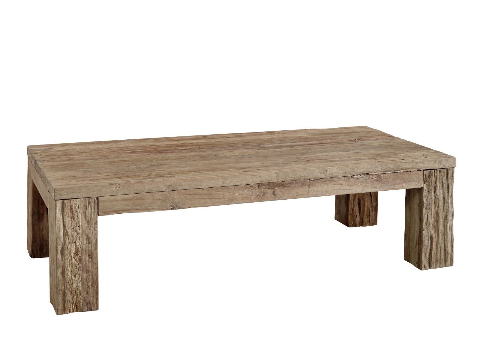 Massivmoebel24 Couchtisch BASSANO (Massivholz, Massivholztisch), Teak 160x80x45 BASSANO #106