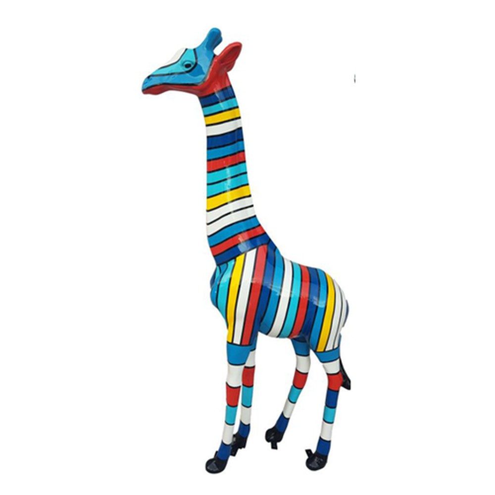 JVmoebel Dekoobjekt Moderne Giraffe aus buntem Kunststoff als Dekofigur, Made in Europa