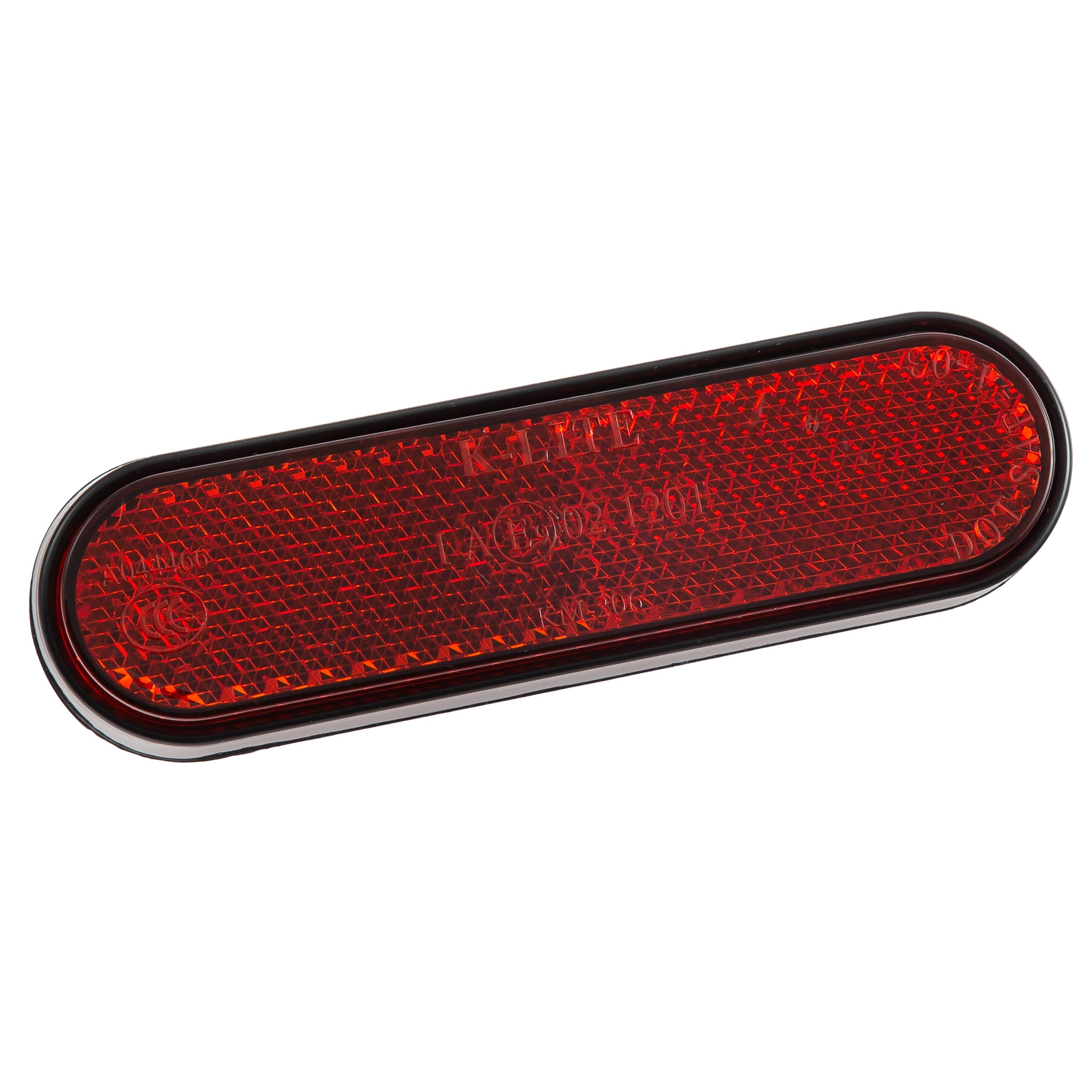 ZIEGER Katzenauge Rückstrahler "Curved" abgerundet 90x24x8 mm rot