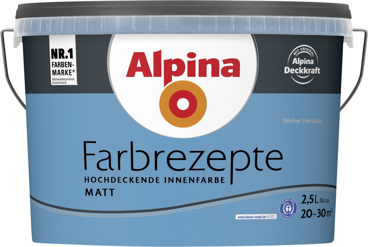 Alpina Wandfarbe Alpina Farbrezepte Wandfarbe Weiter Horizont matt