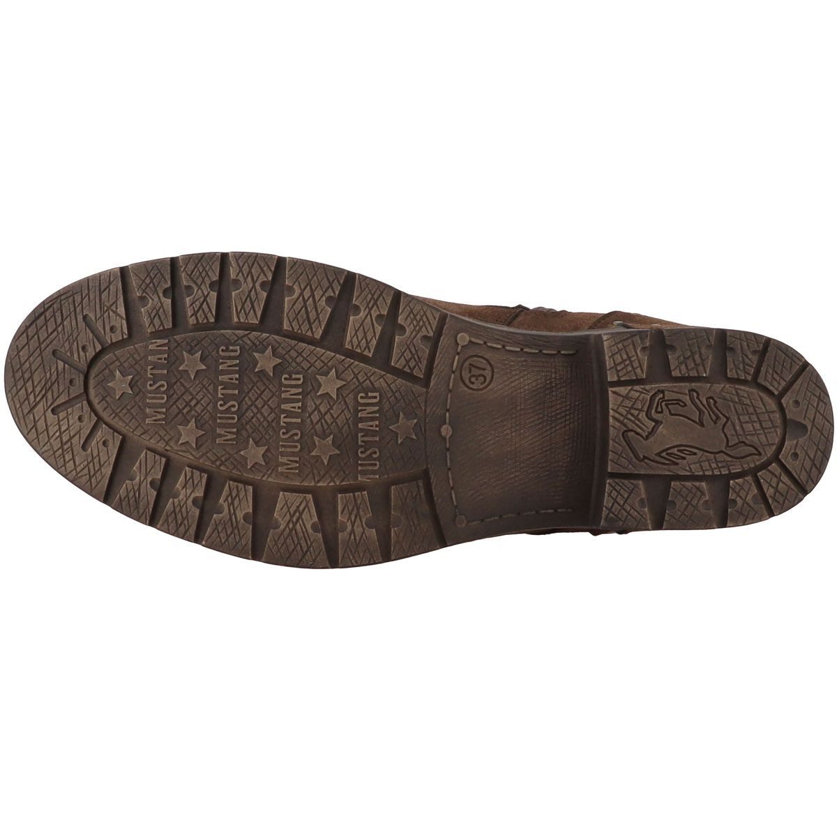 Mustang Shoes 15M0072015-bronze-multi Stiefelette Kurz-Stiefel mit floralem Zierdetail – Bild 4 von 5