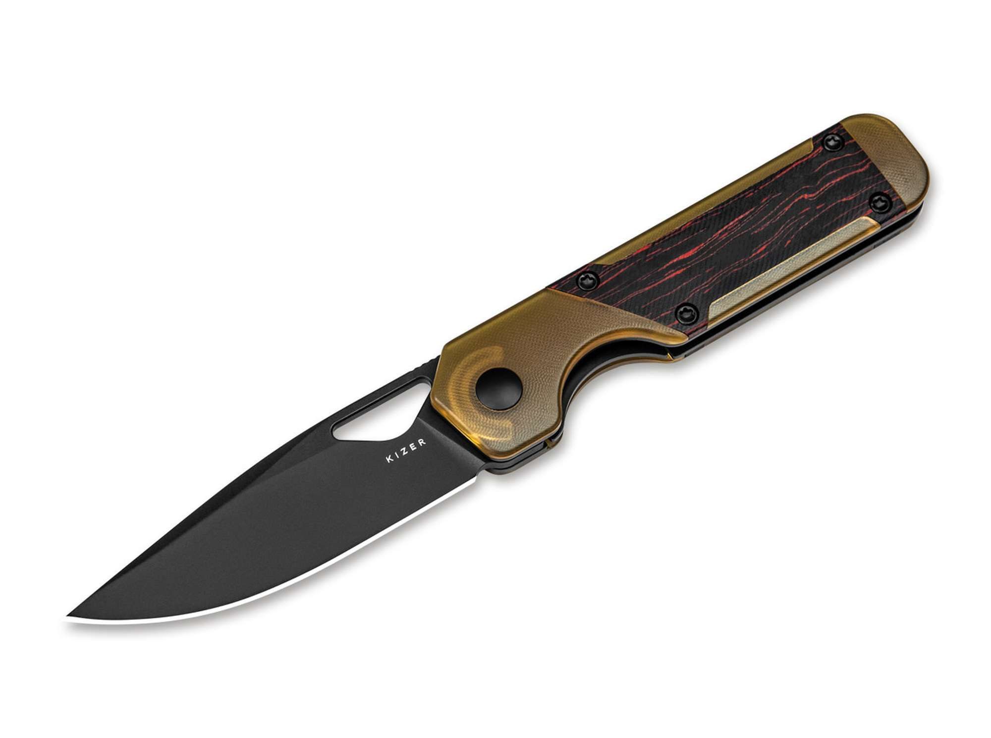 Kizer Taschenmesser Kizer Mini Militaw PEI Damascus G10