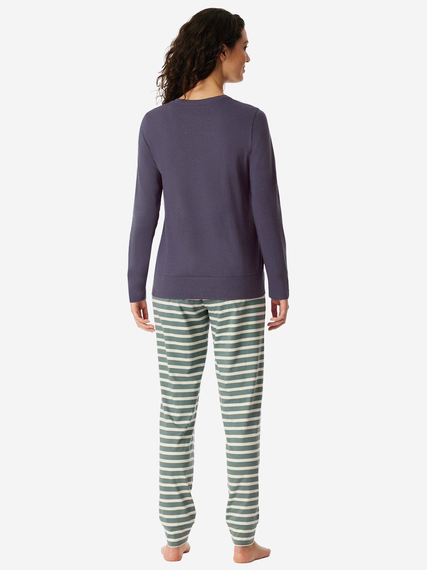 Schiesser Pyjama Casual Basics (2 tlg) Schlafanzug, Pyjama Set, Nachtwäsche