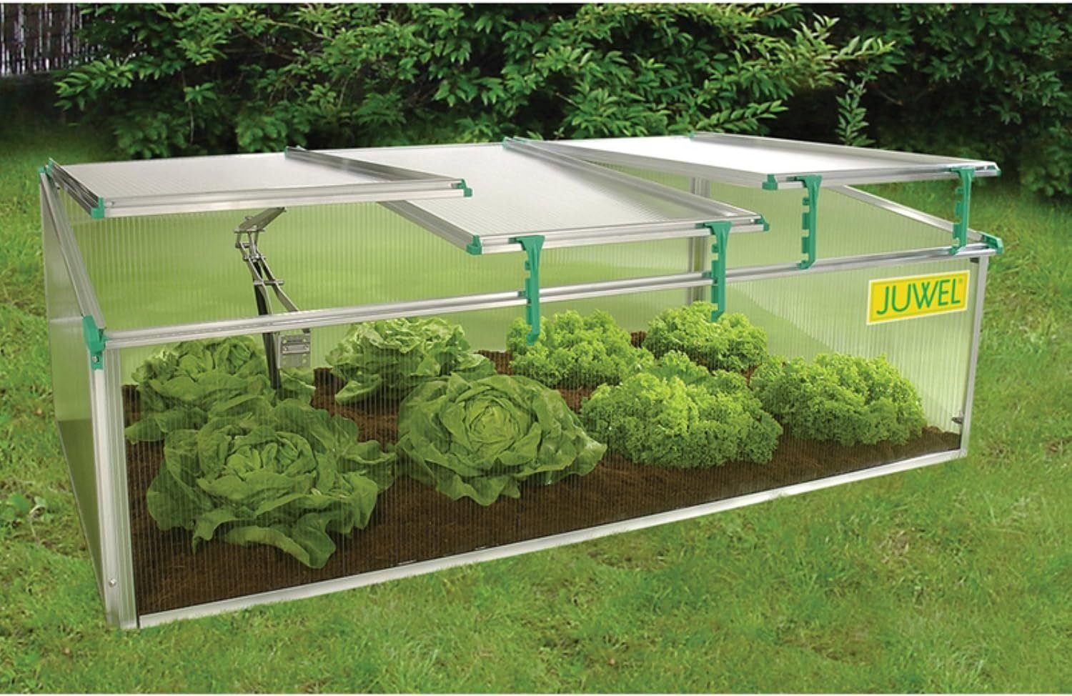 Juwel Frühbeet Blumenbeet Biostar 1500 + Fensterautomat