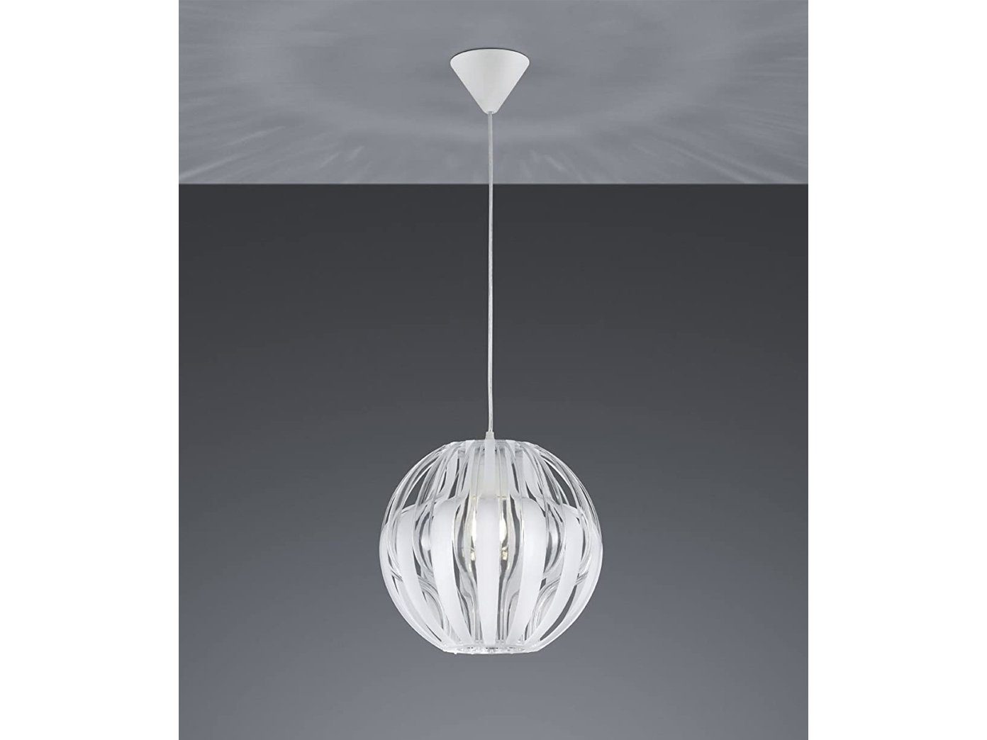 Designer-lampen Lichtdesign LED Warmweiß, Dimmfunktion, Weiß Esstisch hängend klein-e meineWunschleuchte Ø30cm wechselbar, Pendelleuchte, LED über-n