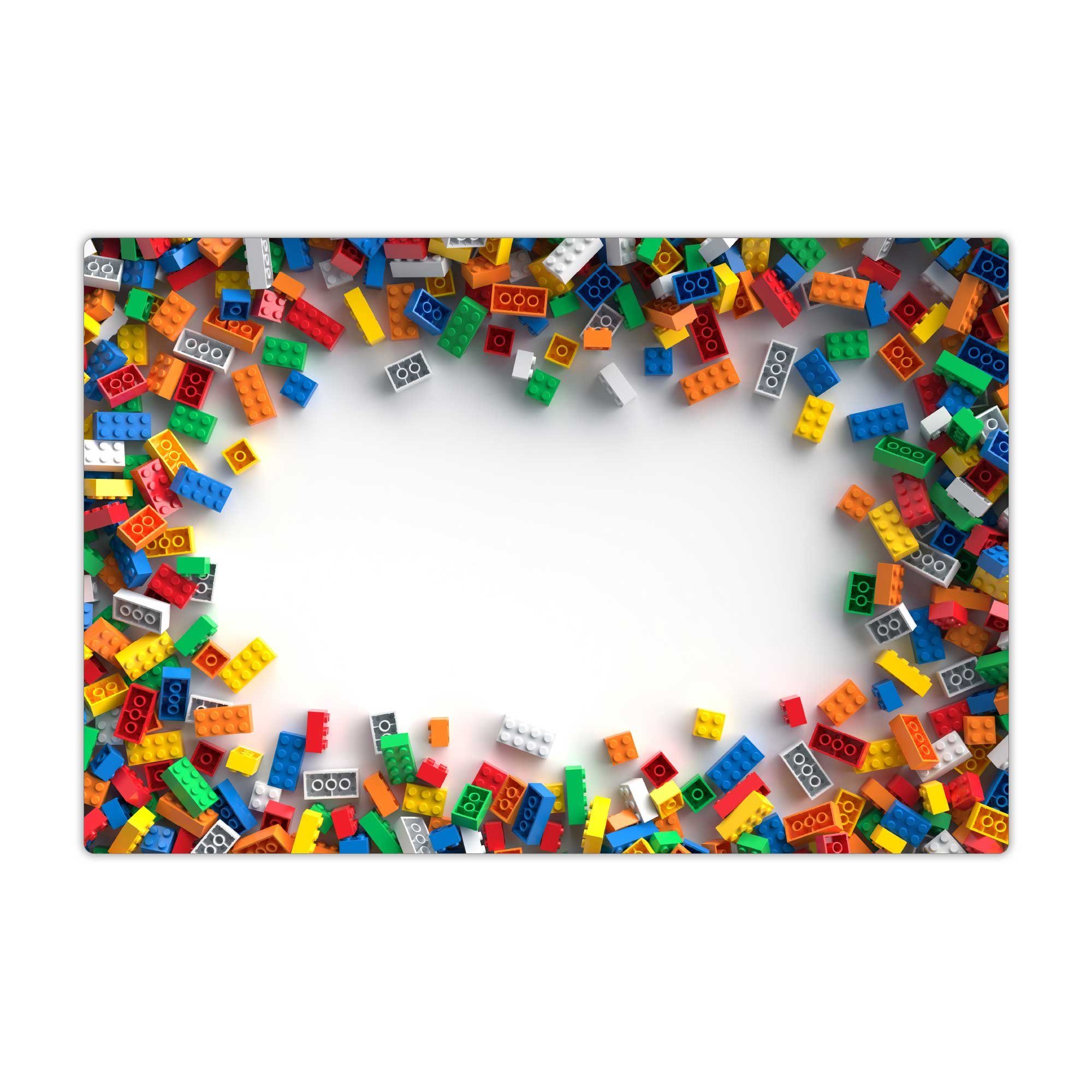 cover-your-desk.de Schreibtischunterlage abwaschbar - Legoteile - aus premium Vinyl - Made in Germany