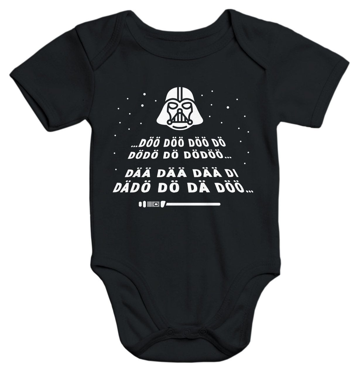 MoonWorks Body Baby-Body Aufdruck Laserschwert Melodie Intro Sterne Parodie Weltall
