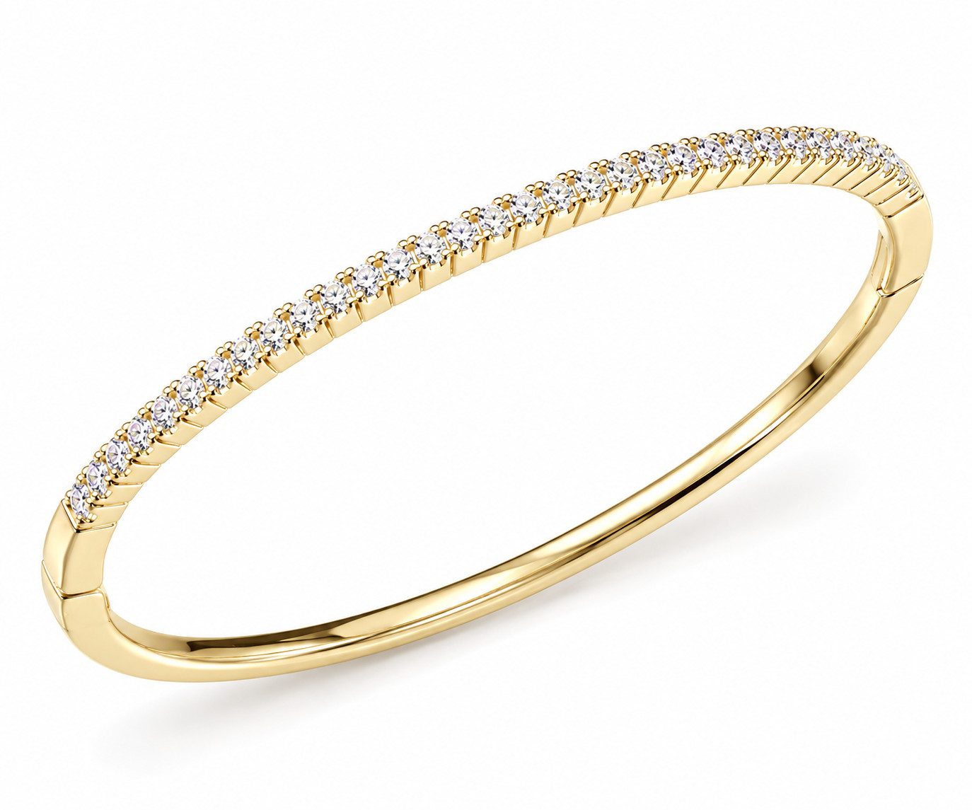 ROUGEMONT Armreif Funkelnder Damen Armreif Zirkonia Armspange Gold Bella Couture, Hypoallergen