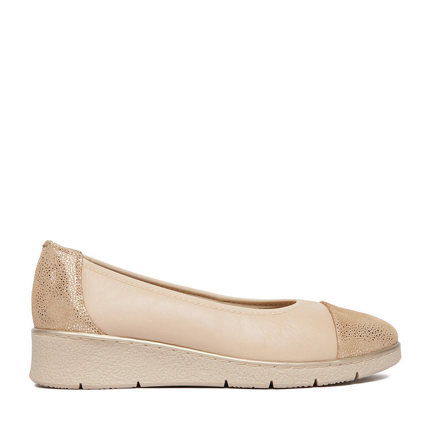 Go Soft Damen Ballerinen Beige Ballerina