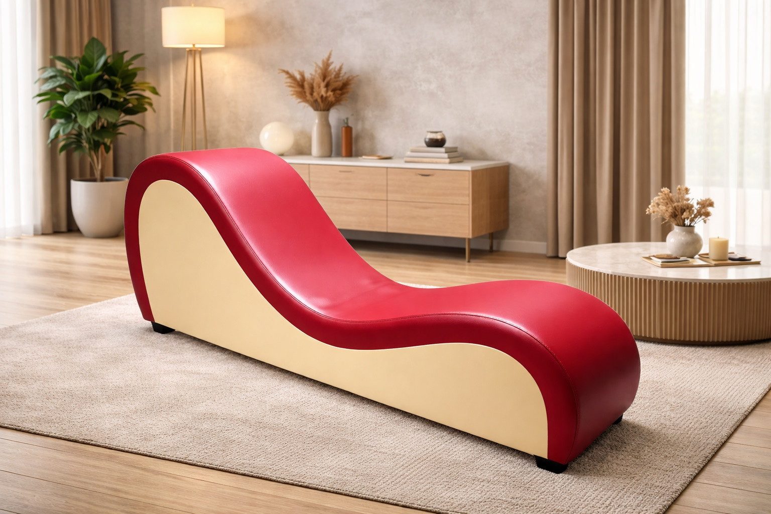 Xlmoebel Chaiselongue Luxus Tantrasofa Chaiselongue Relax Liege Sessel Sofort, 1 Teile, Hergestellt in Europa