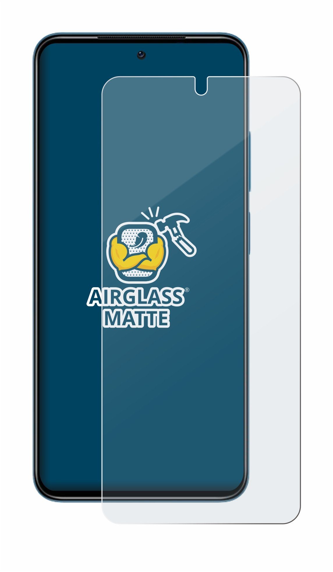 BROTECT Displayschutzglas Folie für Xiaomi Redmi Note 11, Schutzfolie Glas Panzer Display Schutz matt – Bild 2 von 5