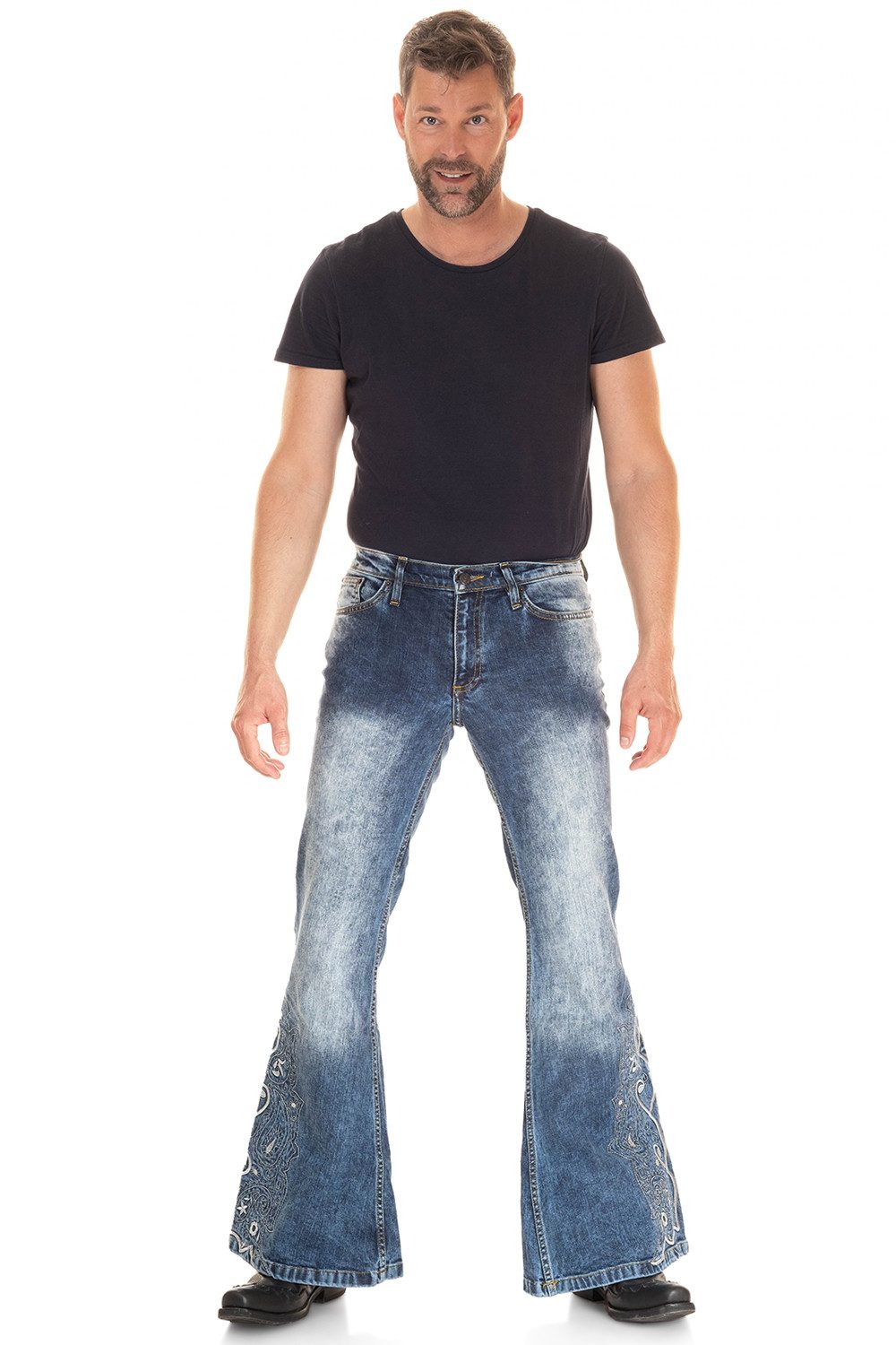 Comycom Heupjeans, stretch, slagbroek, donkerblauw, Star