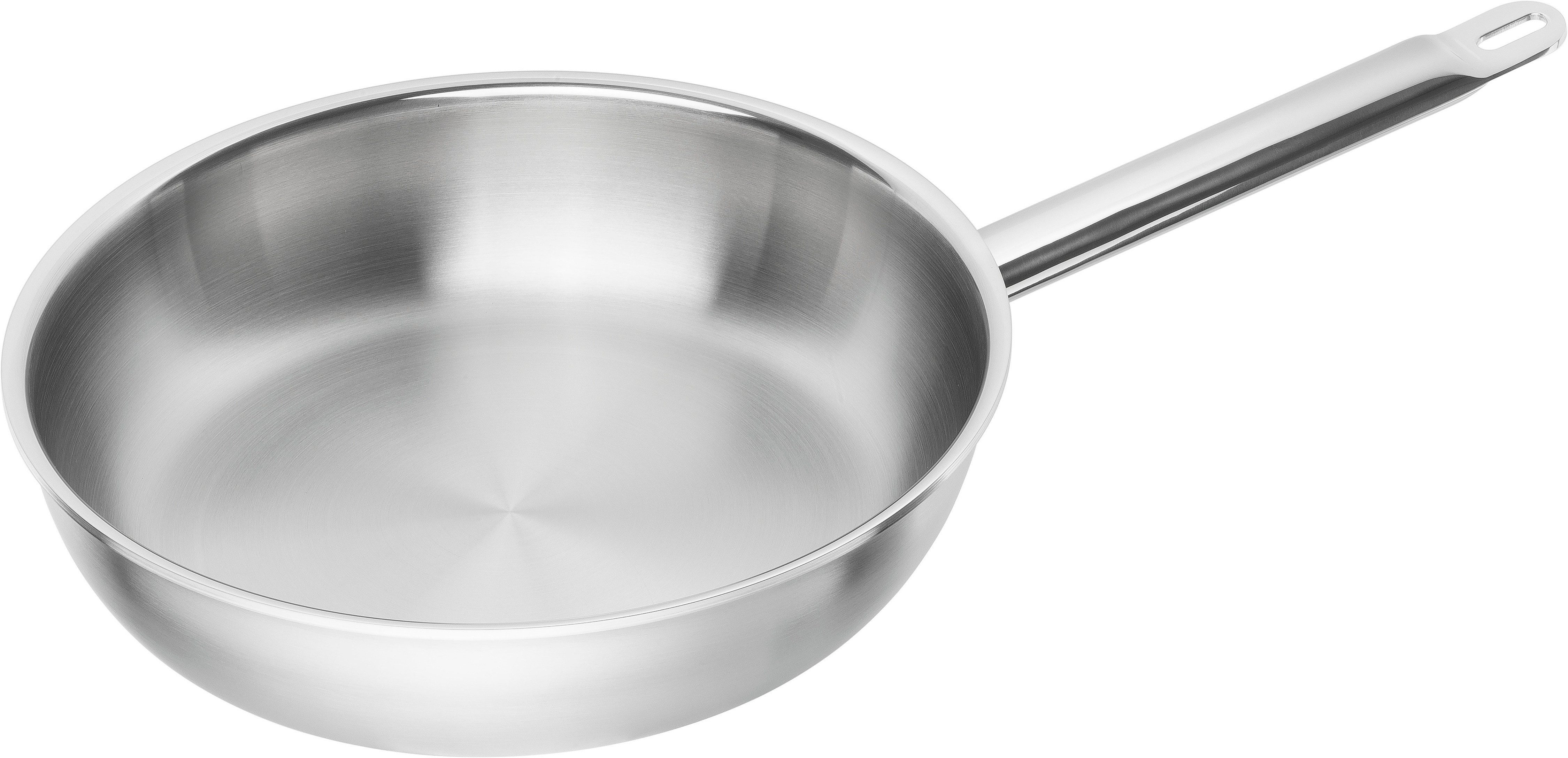 Zwilling Bratpfanne Pro, Edelstahl 18/10 (1-tlg), 18/10 Edelstahl, Sigma Clad Boden, breiter Schüttrand