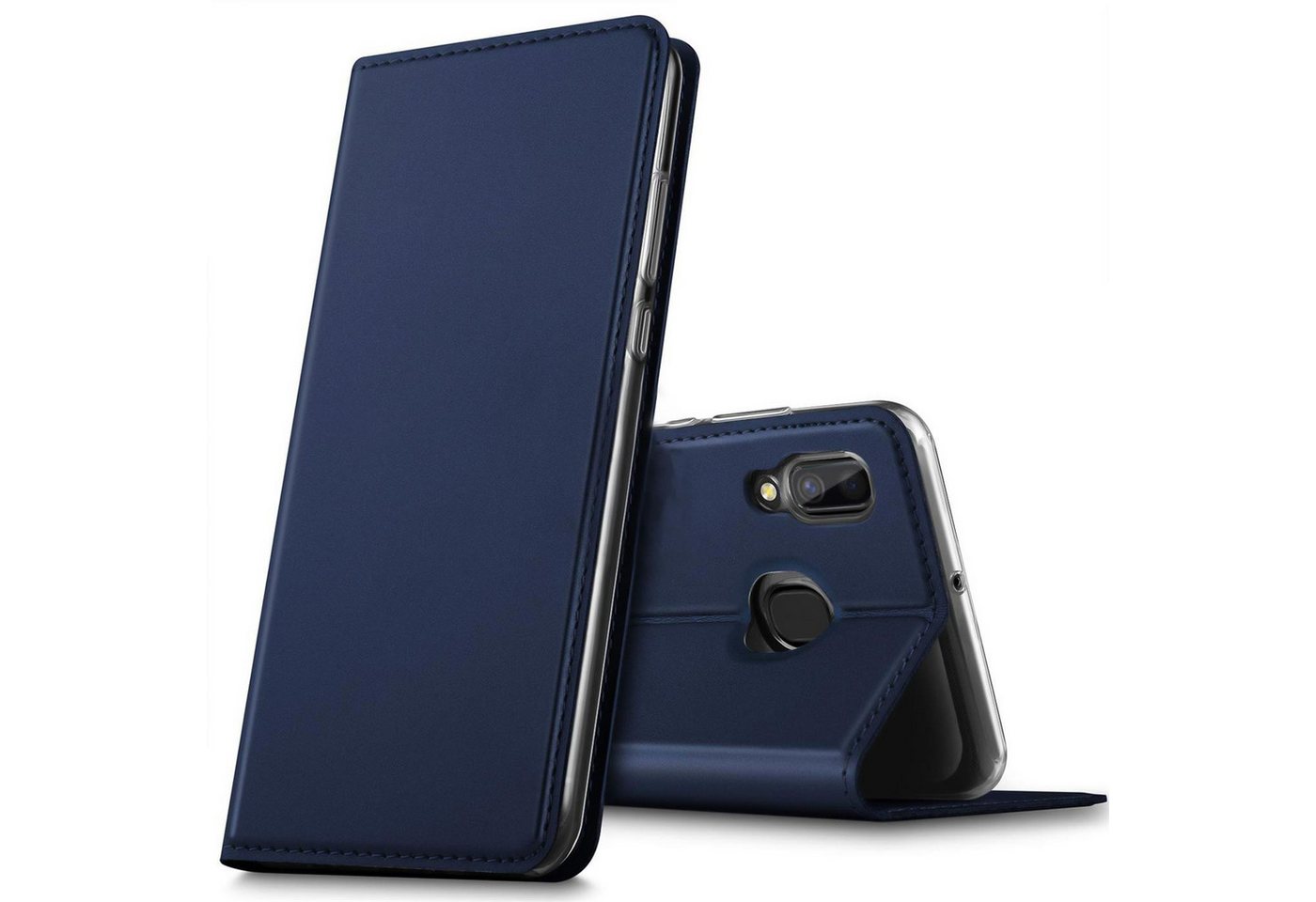 CoolGadget Handyhülle Klapptasche Wallet Kartenfach für Samsung Galaxy A40 5,9 Zoll, Ultra Slim Flip Case Hülle Klapphülle Cover Schutzhülle