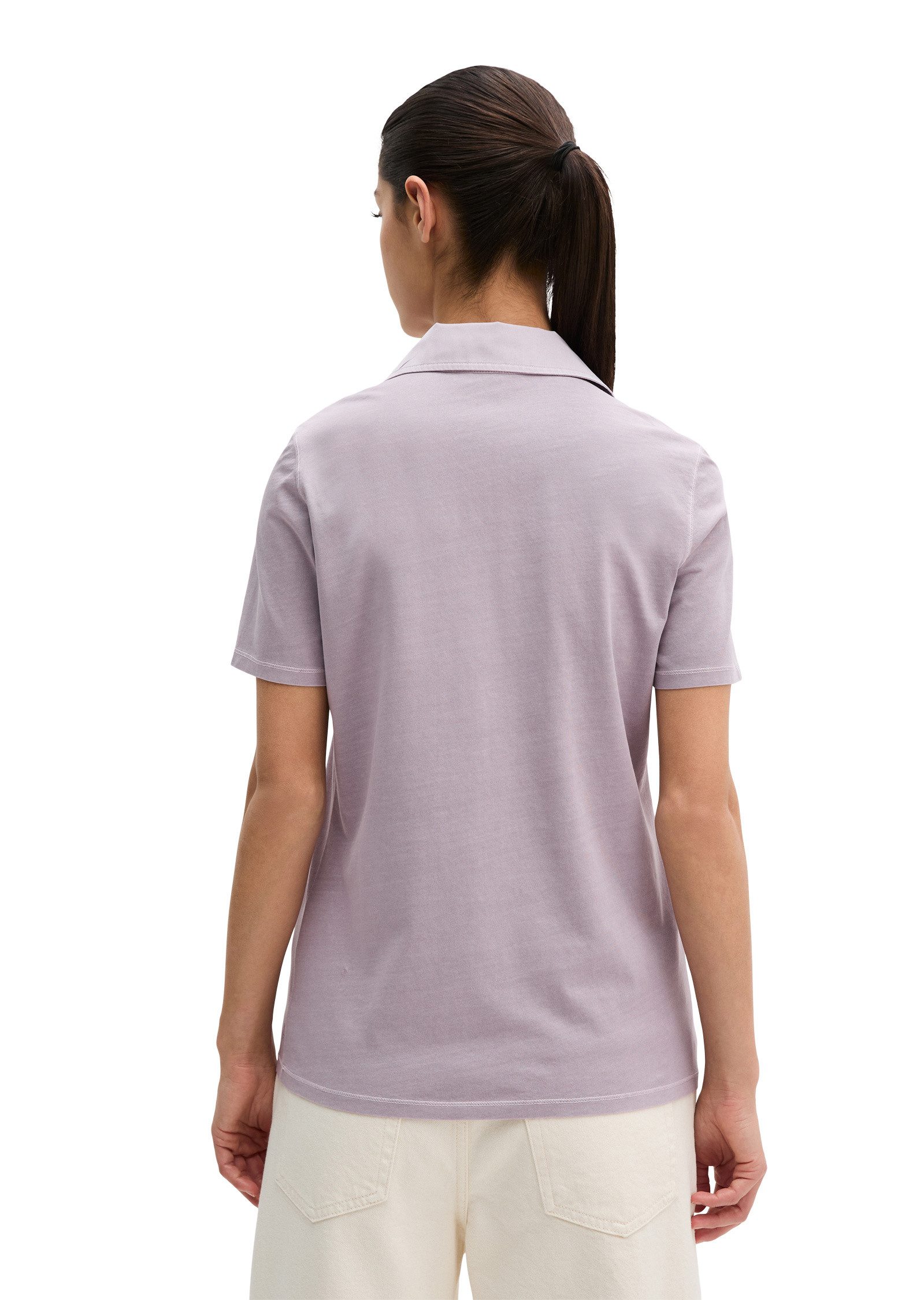 Marc O'Polo Poloshirt mit Material-Mix-Details