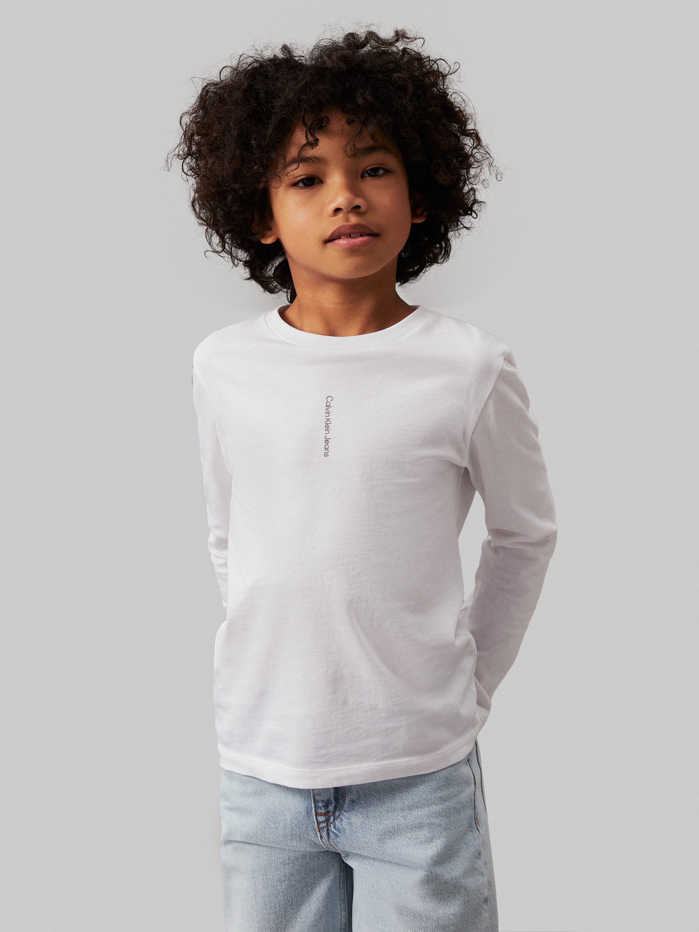 Calvin Klein Jeans Langarmshirt MINIMALISTIC LOGO LS T-SHIRT für Kinder bis 16 Jahre