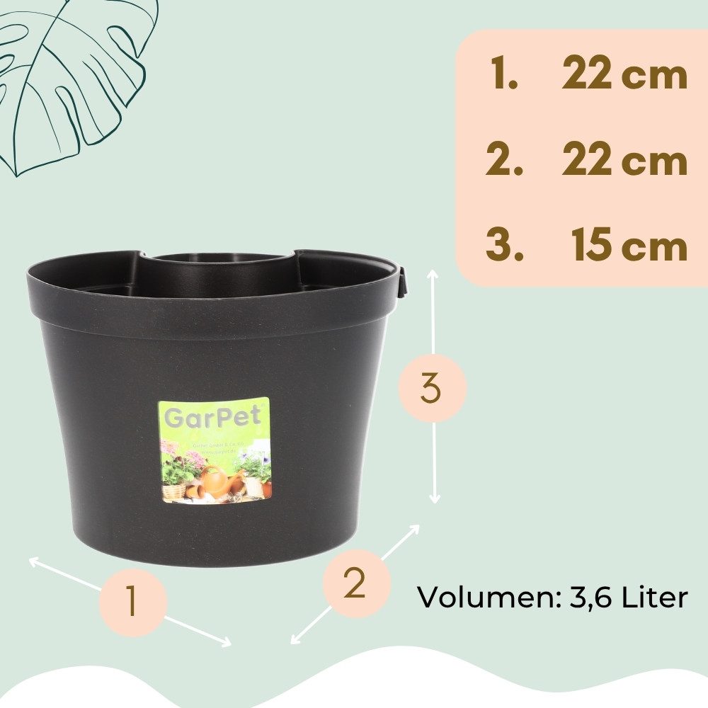 GarPet Blumentopf 2x Fallrohr Blumentopf für günstig online kaufen