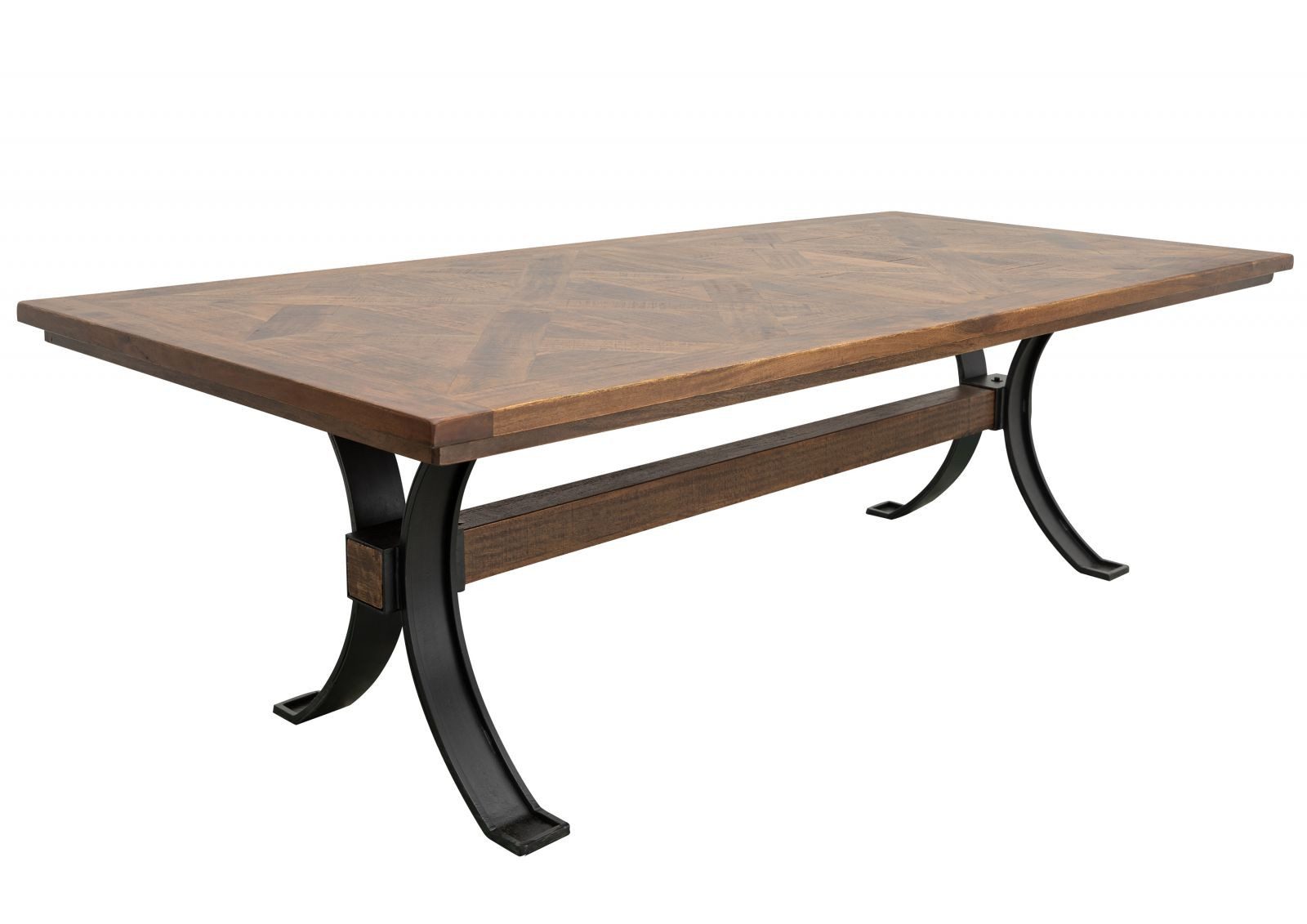 Massivmoebel24 Esstisch STILMÖBEL (Esstisch Mango 210x107x76 braun lackiert STILMÖBEL #118)