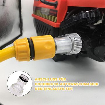 Amissz Schlauchadapter Hochdruckreiniger-Einlassfilter zur Filterung von Verunreinigungen, (set, 4-St), tragbar