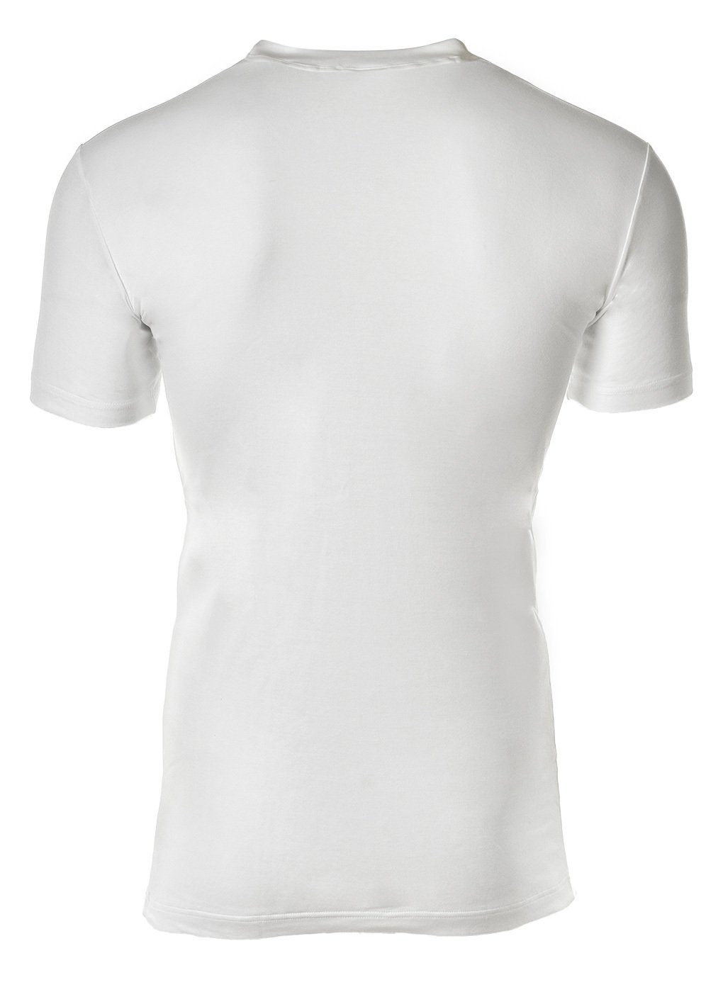 Novila T-Shirt Herren American-Shirt - Rundhals, Natural Weiß Comfort