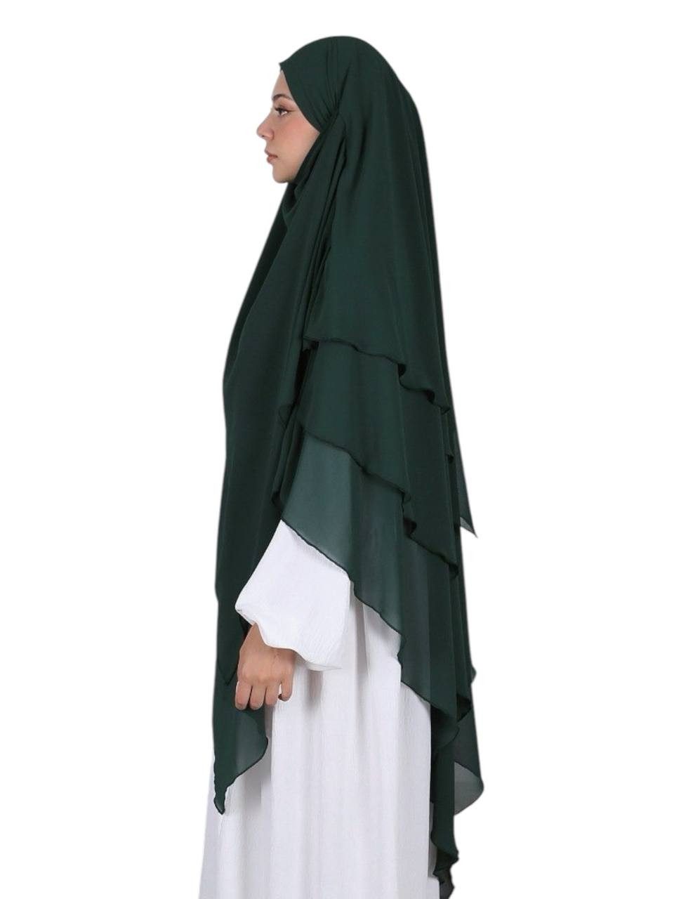 Aymasal Kopftuch Dreilagiger Khimar Chiffon Khumur günstig online kaufen