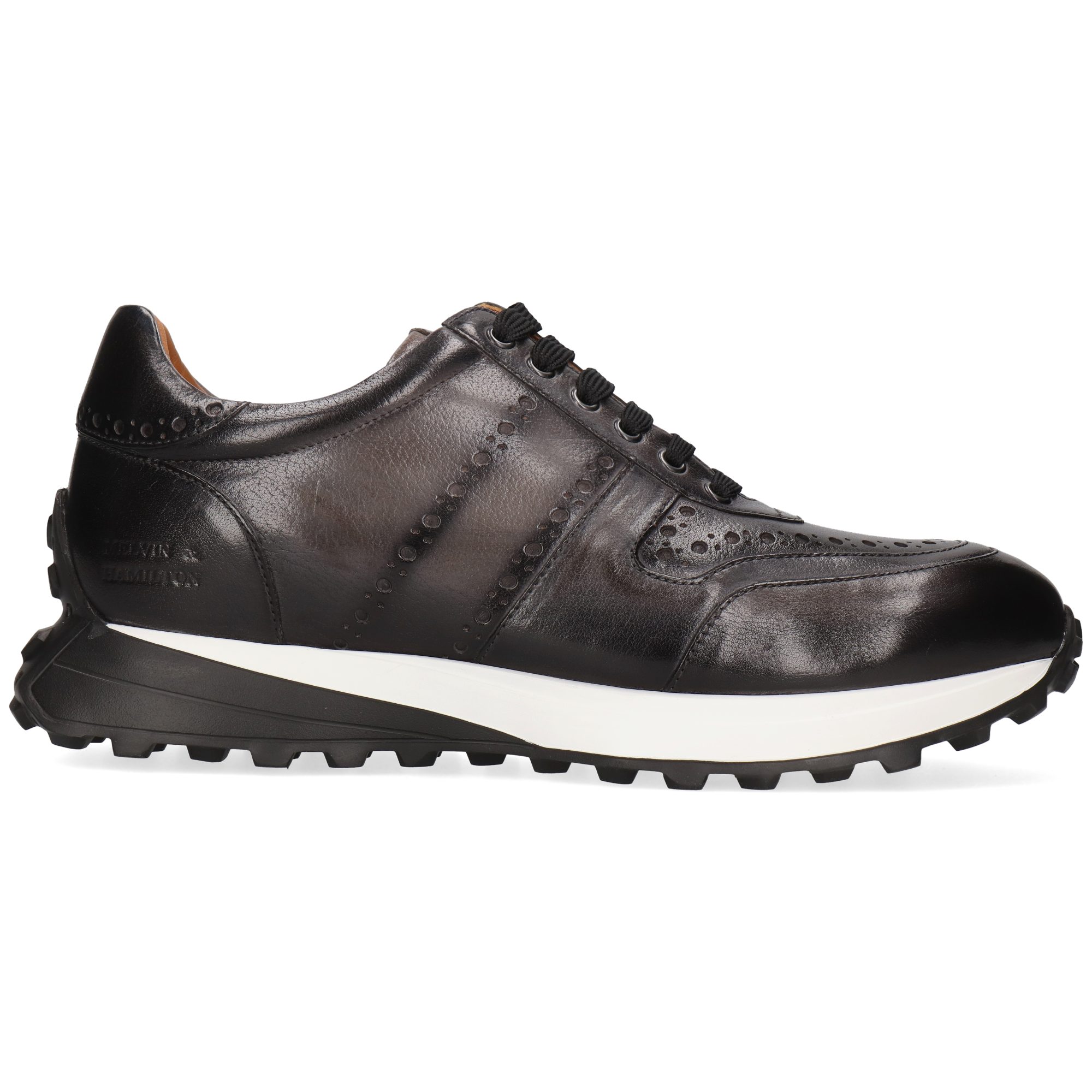 Melvin & Hamilton Richmond 1 Leder-Sneakers für Herren Sneaker Plateausohlen, Echtes Leder, Herausnehmbare Innensohle
