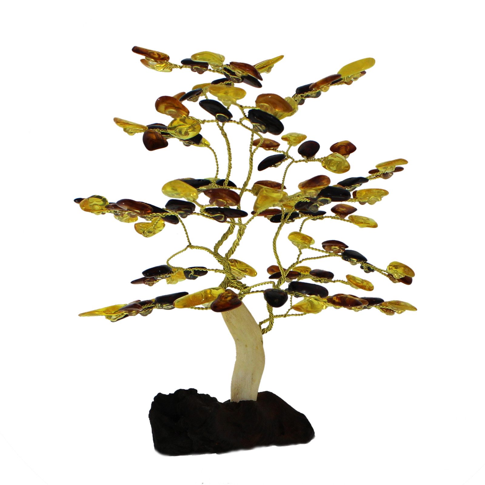 OSTSEE-SCHMUCK Dekobaum - 13 cm, 108 Bernsteine - Bernstein -, (1 St)