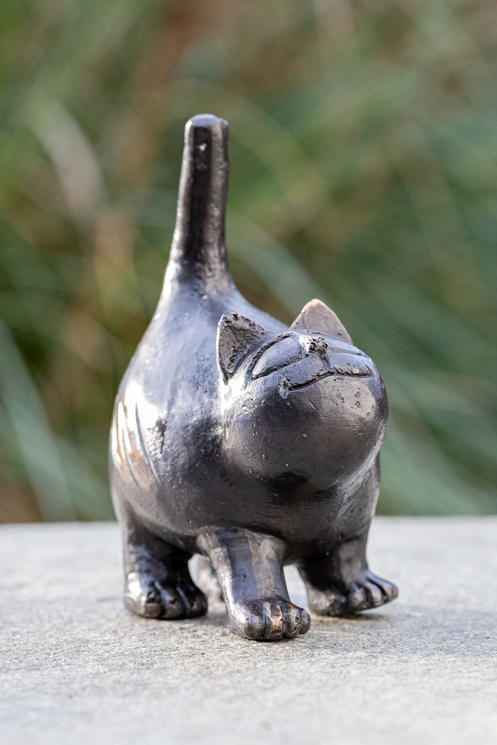 IDYL Bronze Dekofigur Katze, Bronze-Skulptur IDYL