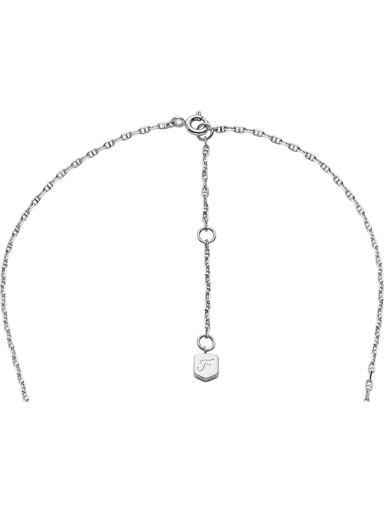 Collier Fossil Damen-Kette Farbstein