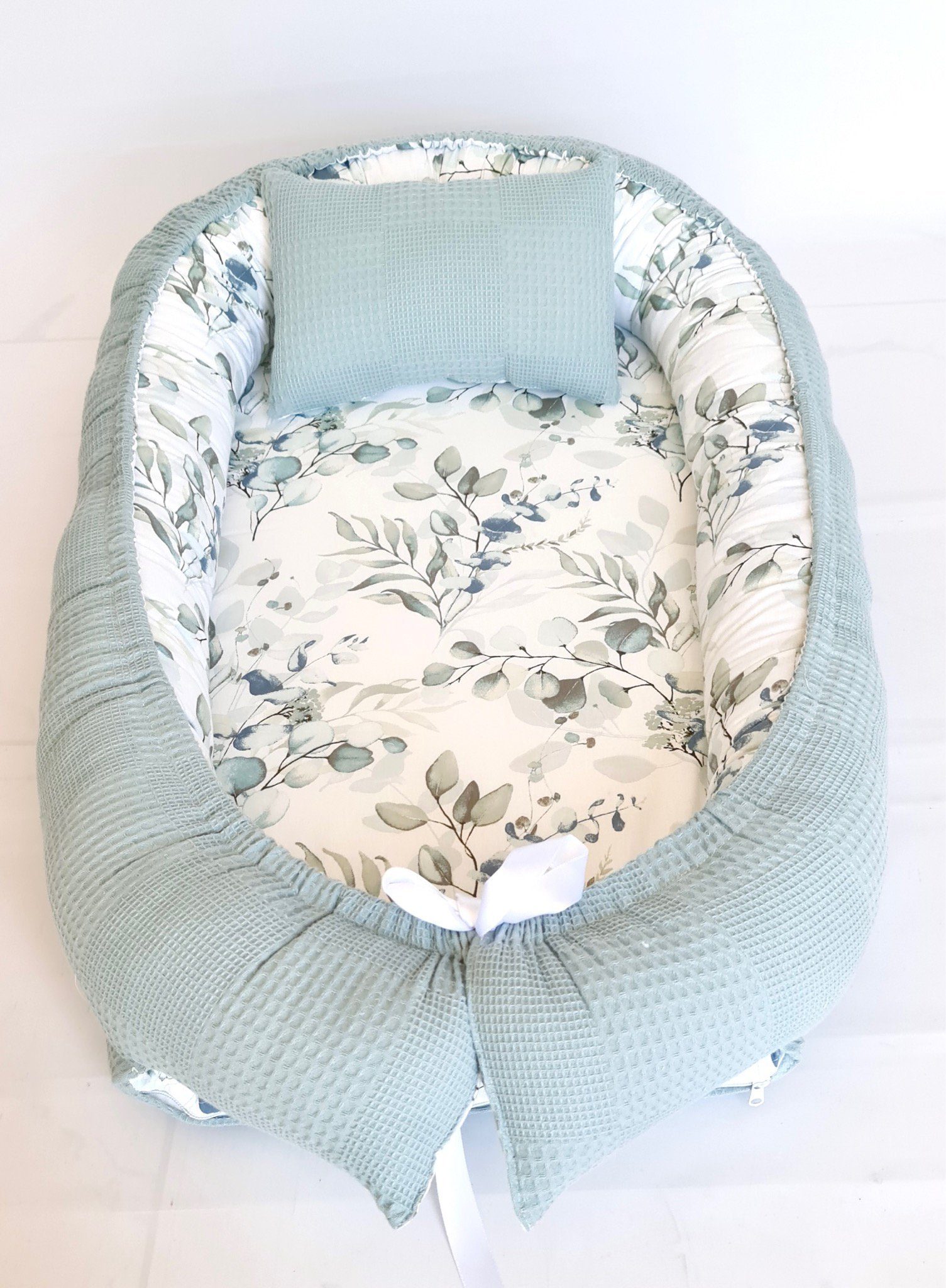 Baby Fancyroom Bettnestchen Babynest mit XL Liegefläche dicke Matratze 100% Baumwolle Babynestchen, (Babycocoon Reisebett Nestchen Kuschelnest, Neugeborene Erstausstattung), Handmade with Love, Matratze abnehmbar, XL Liegefläche, Baumwollstoffe