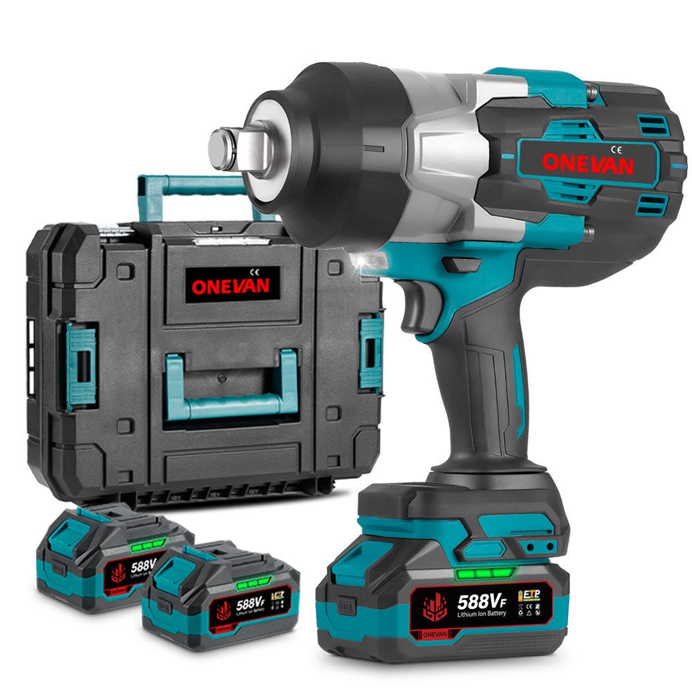 ONEVAN Akku-Schlagschrauber 3500Nm Bürstenloser Schlagschrauber mit 2 x Li- günstig online kaufen