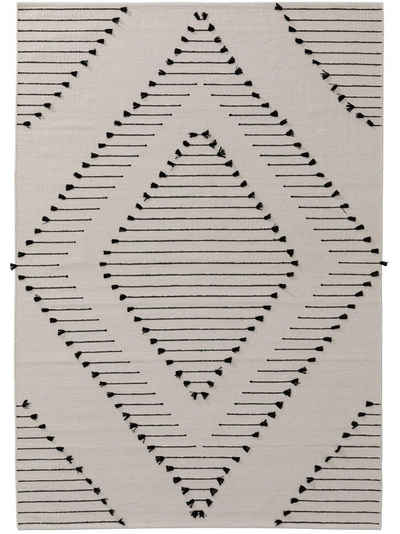 Teppich Bo, benuta, rechteckig, Höhe: 5 mm, Kunstfaser, Berber, Ethno-Style, Wohnzimmer